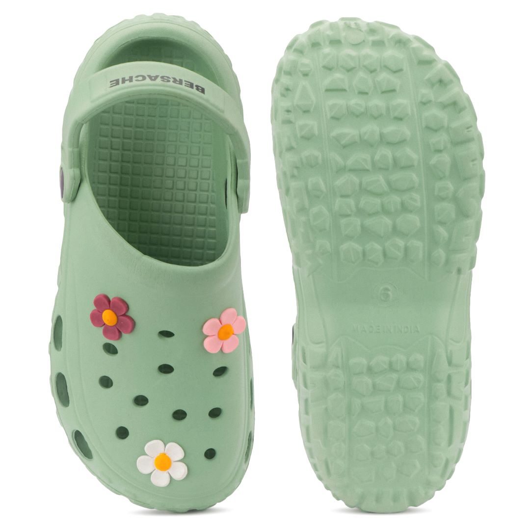 Bersache Extra Soft Classic Casual with Regular wear with Ultra Soft & Flexibility Technology sandals for Women's & Girl's (6299-Green)