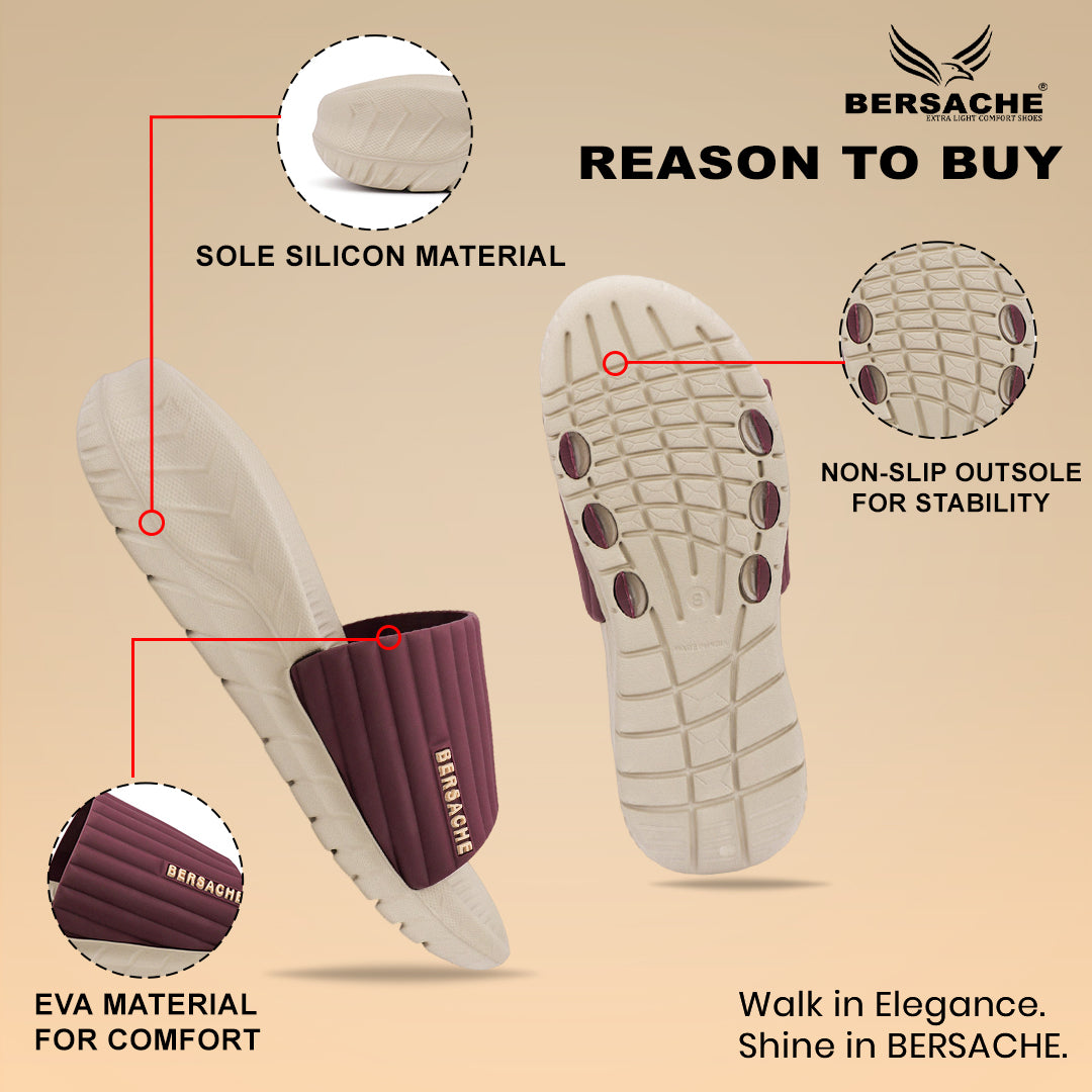 Bersache Extra Soft Classic Casual with Regular wear with Ultra Soft & Flexibility Technology Sandal For Men's-(beige)-6330.