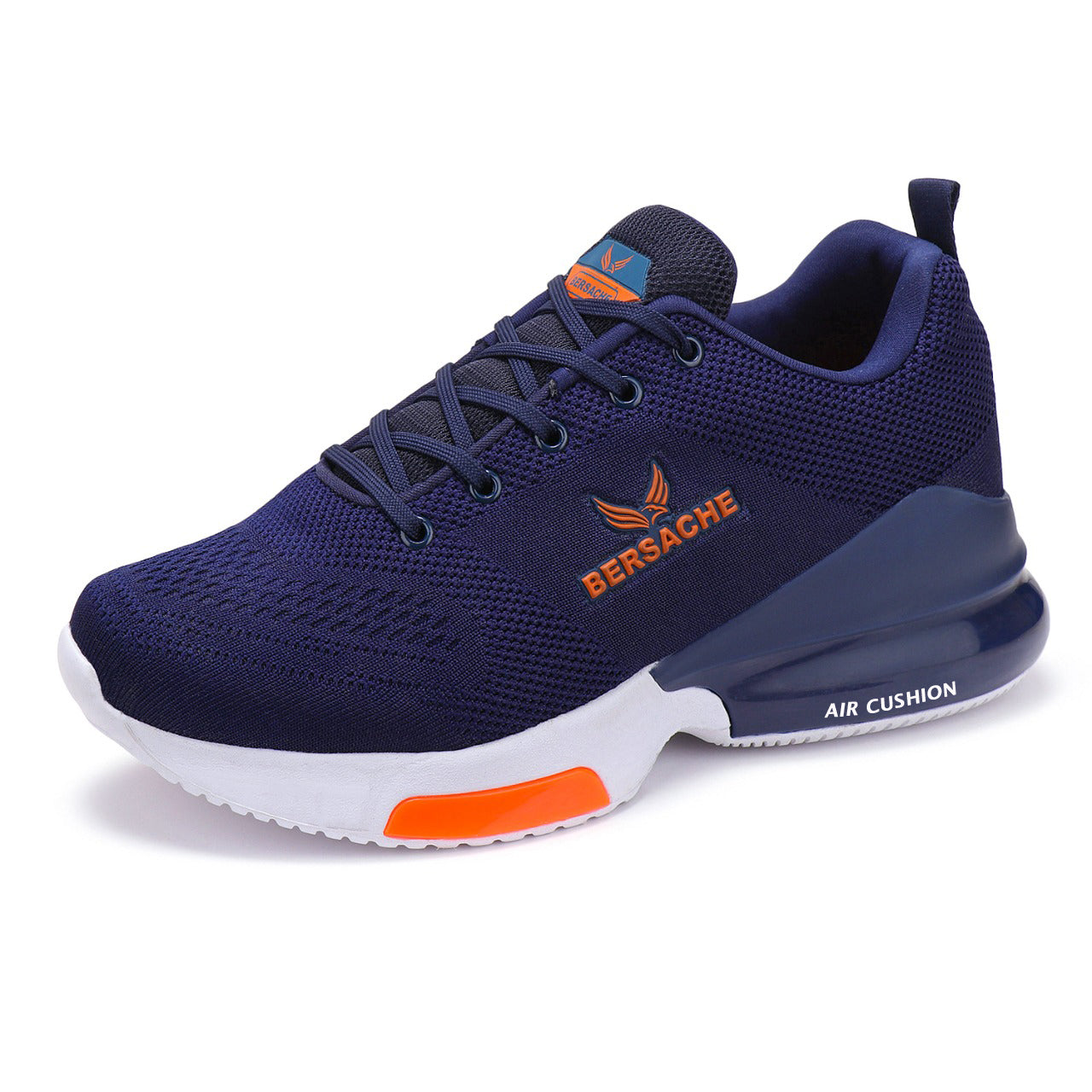 Bersache Lightweight Sports Running Shoes For Men Navy-9048