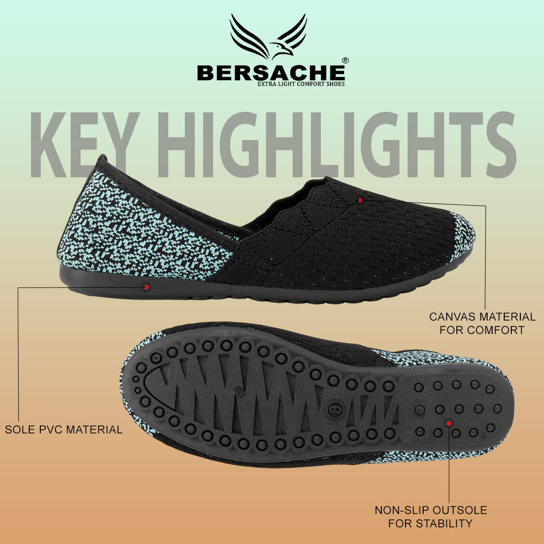 BERSACHE Women's SPORTS – Lightweight, Breathable & Comfortable Daily Wear Shoes(GREEN-6274).