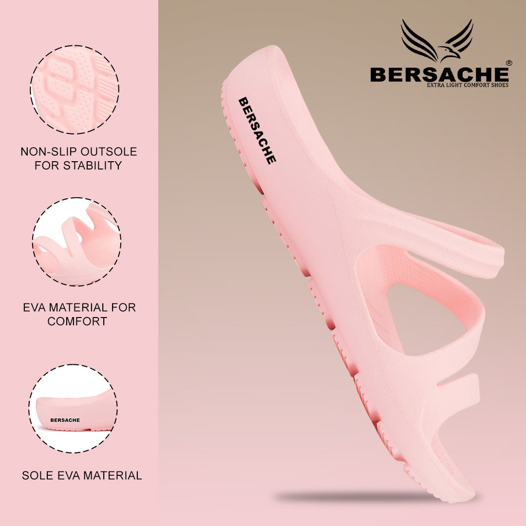 Bersache Extra Soft Classic Casual with Regular wear with Ultra Soft & Flexibility Technology Slipper For Women's & Girl's-(6250-Pink)