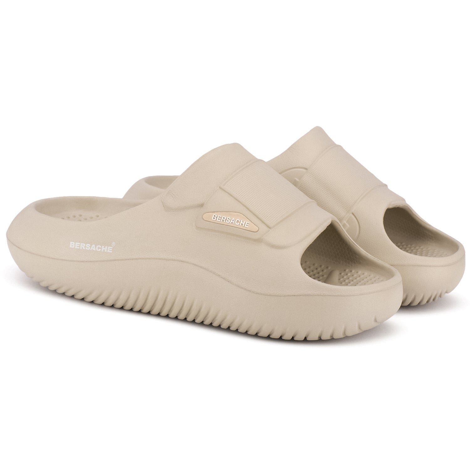 Bersache Extra Soft Classic Casual with Regular wear with Ultra Soft & Flexibility Technology Sandals for Men's-(6282-Beige)