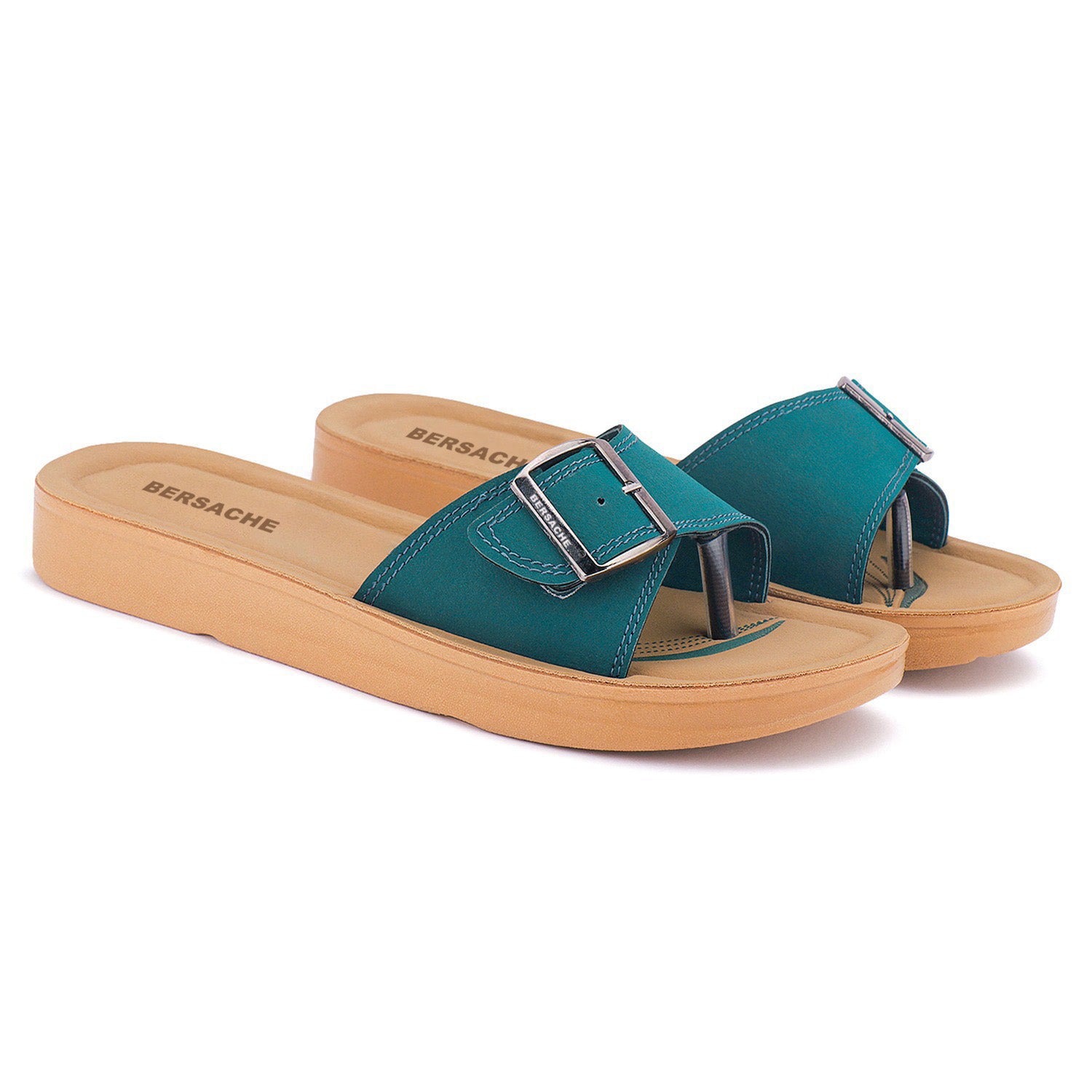 Bersache Extra Soft Classic Casual with Regular wear with Ultra Soft & Flexibility Technology Sandal For Women's/Girl's-Green-6228