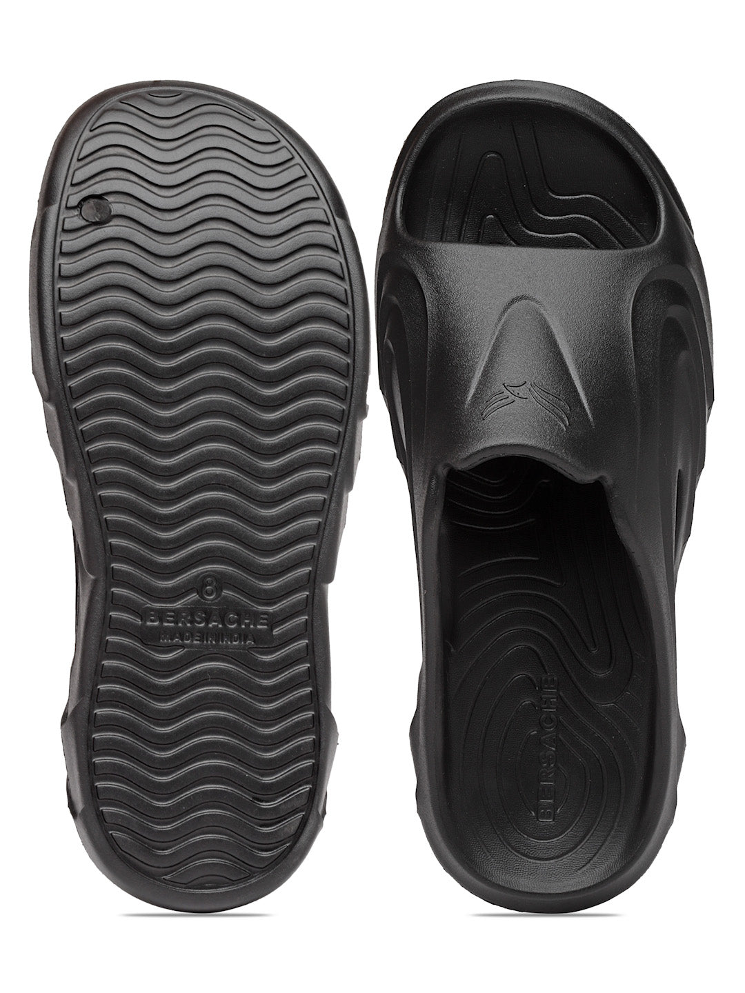 Bersache Extra Soft Classic Casual with Regular wear with Ultra Soft & Flexibility Technology Flip Flop for Men's & Boy's -Black-6114