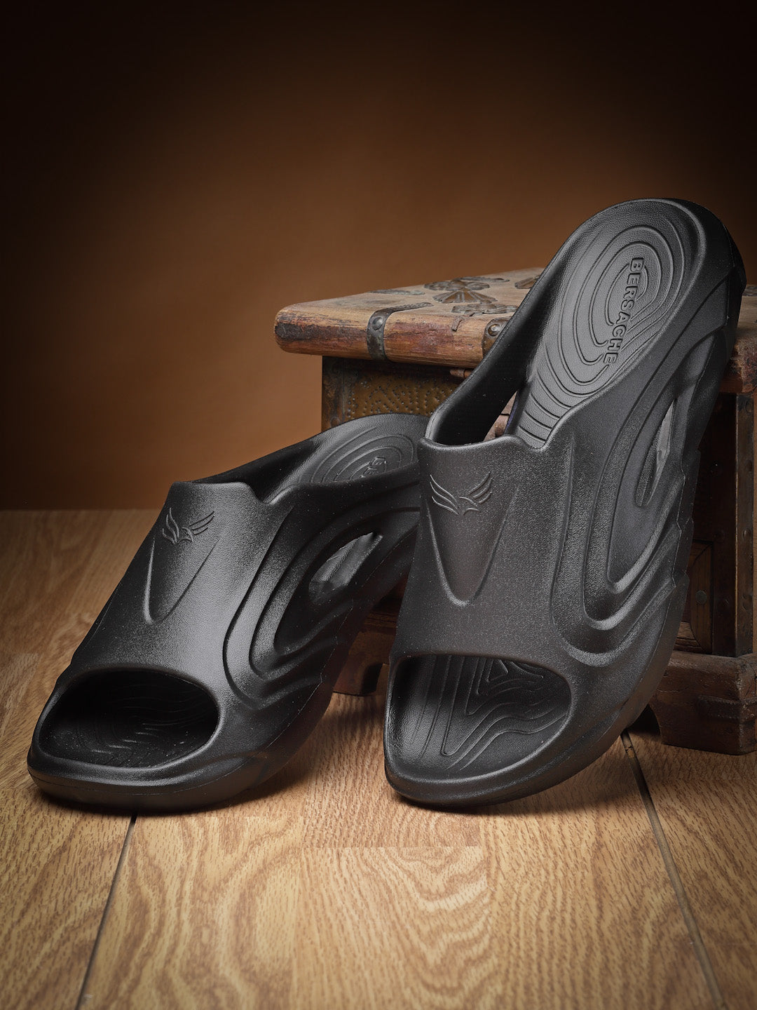 Bersache Extra Soft Classic Casual with Regular wear with Ultra Soft & Flexibility Technology Flip Flop for Men's & Boy's -Black-6114