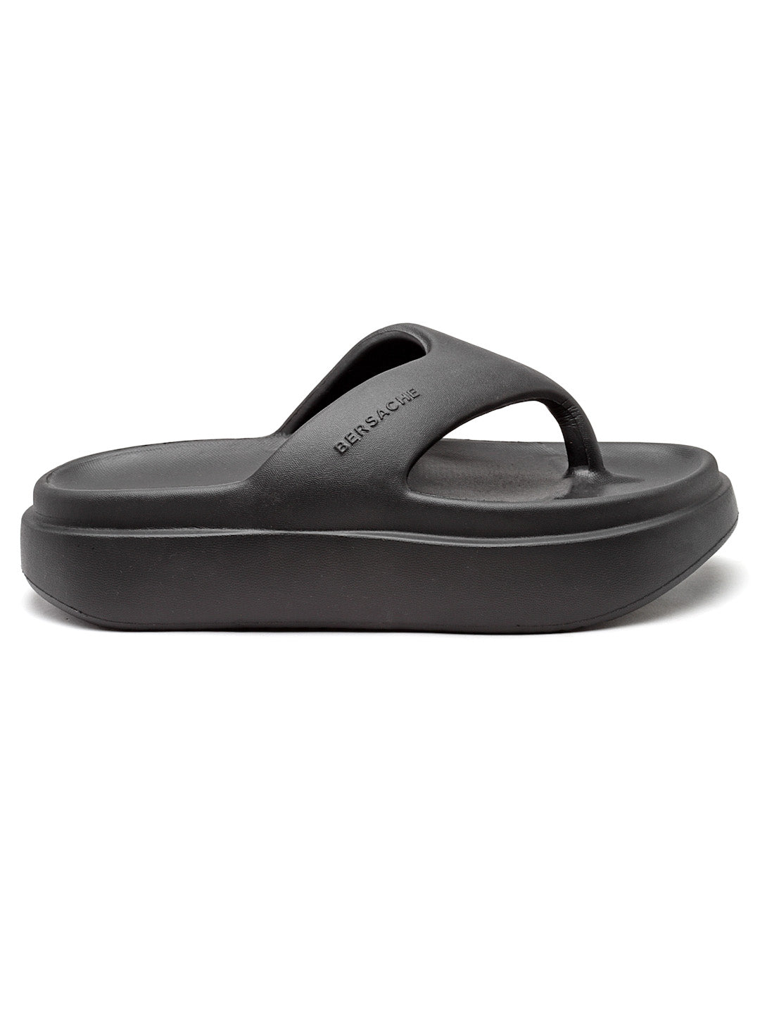 Bersache Extra Soft Classic Casual with Regular wear with Ultra Soft & Flexibility Technology Flip-Flop For women's/Girl's-(6109-Black)