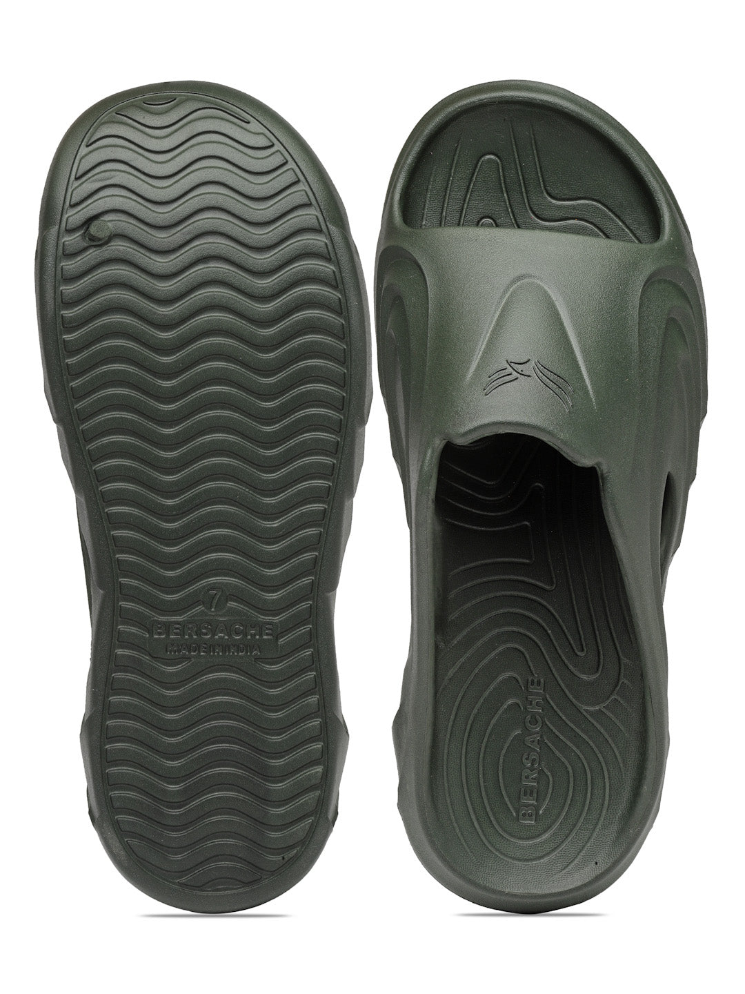 Bersache Extra Soft Classic Casual with Regular wear with Ultra Soft & Flexibility Technology Flip Flop for Men's & Boy's -Green-6116