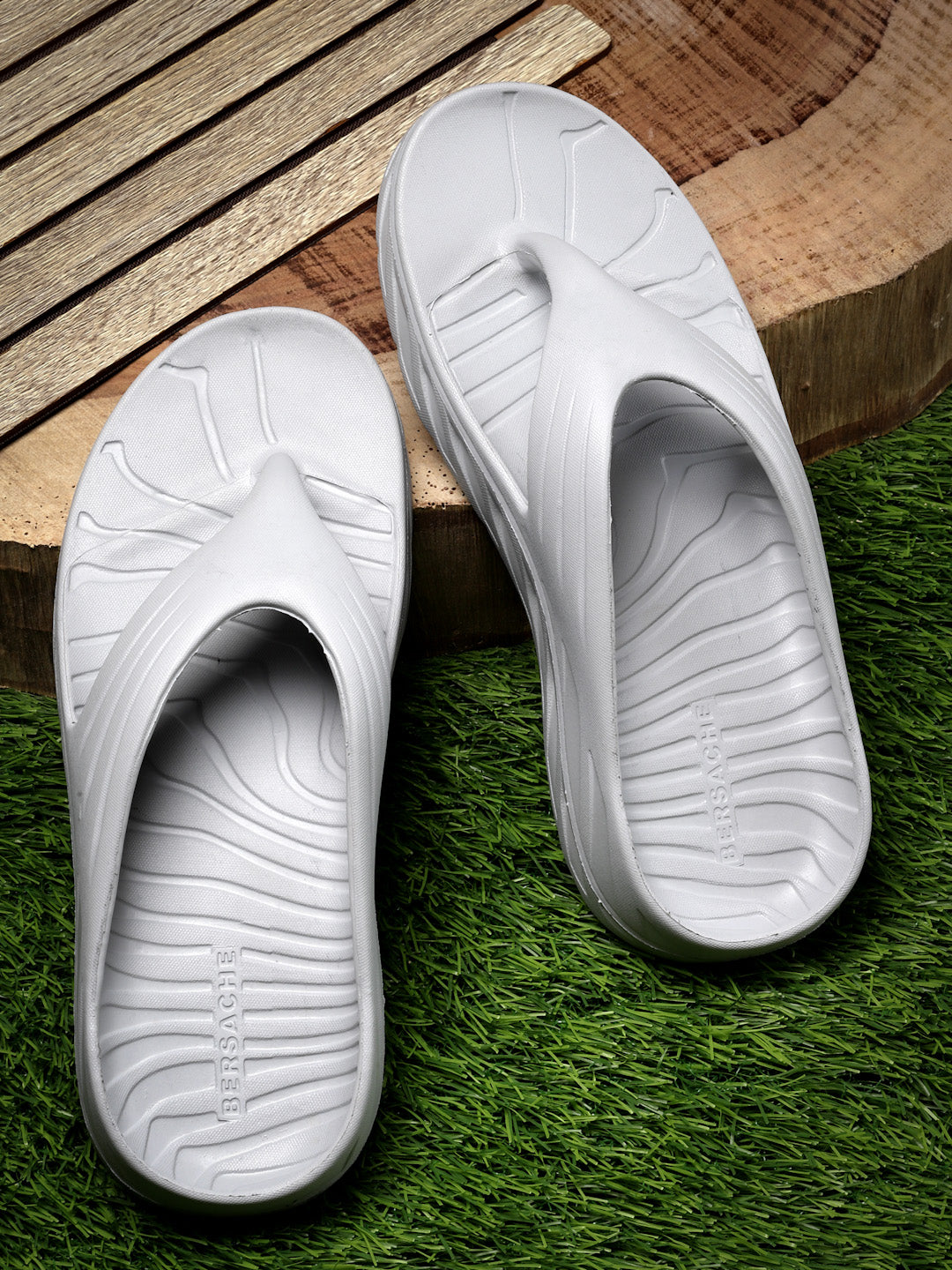 Bersache Extra Soft Classic Casual with Regular wear with Ultra Soft & Flexibility Technology Sandal for Men's & Boy's-Grey-6096