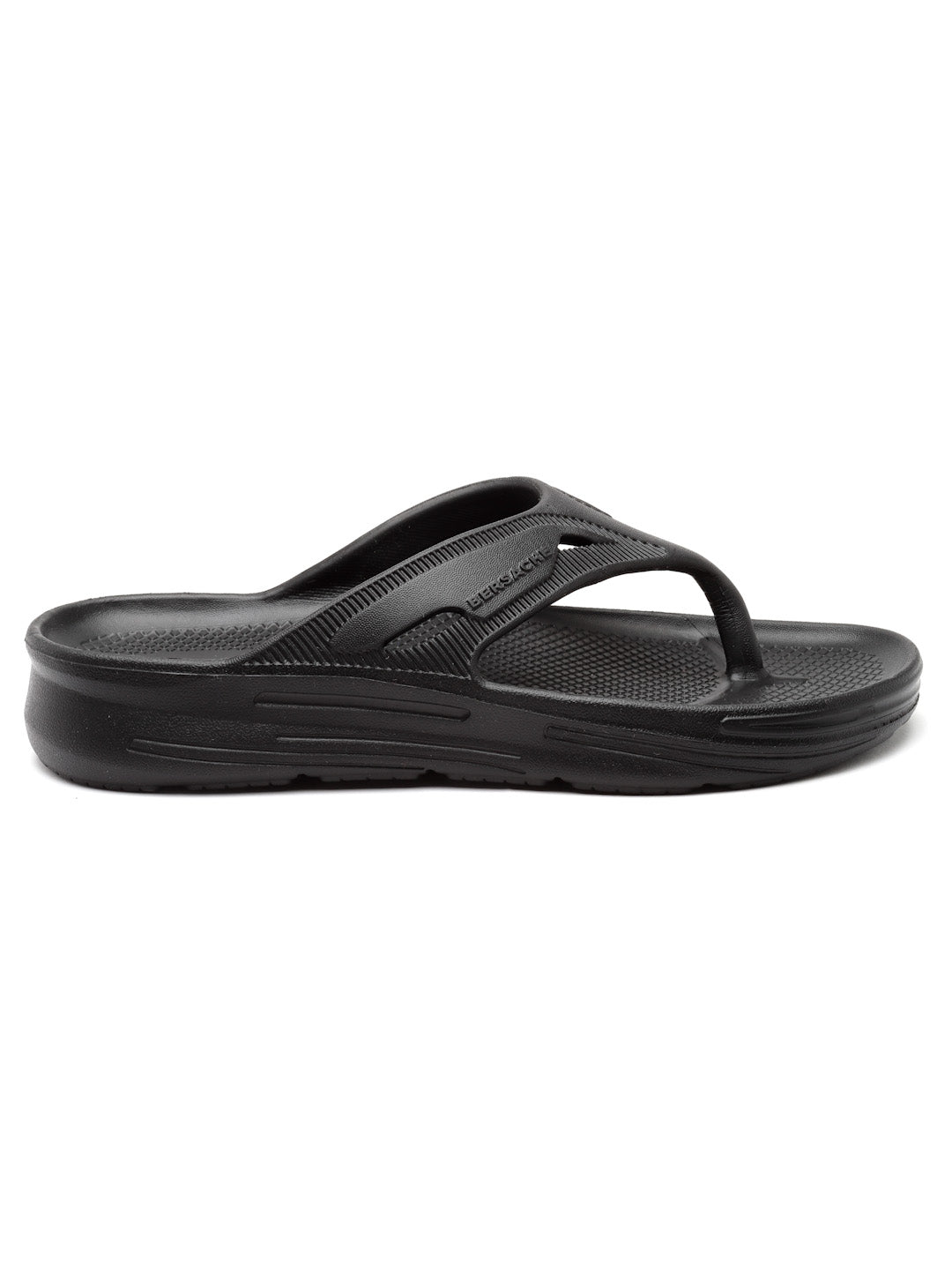 Bersache Extra Soft Classic Casual with Regular wear with Ultra Soft & Flexibility Technology Slipper for Men's & Boy's -Black-6119