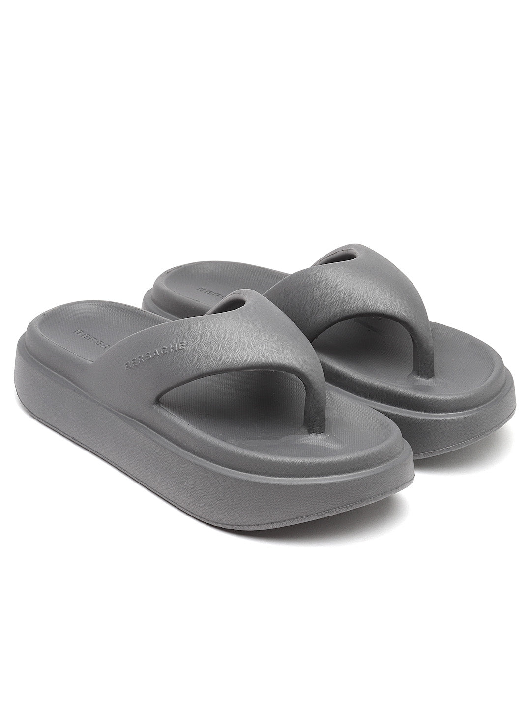 Bersache Extra Soft Classic Casual with Regular wear with Ultra Soft & Flexibility Technology Slipper For women's/Girl's-(6110-Grey)
