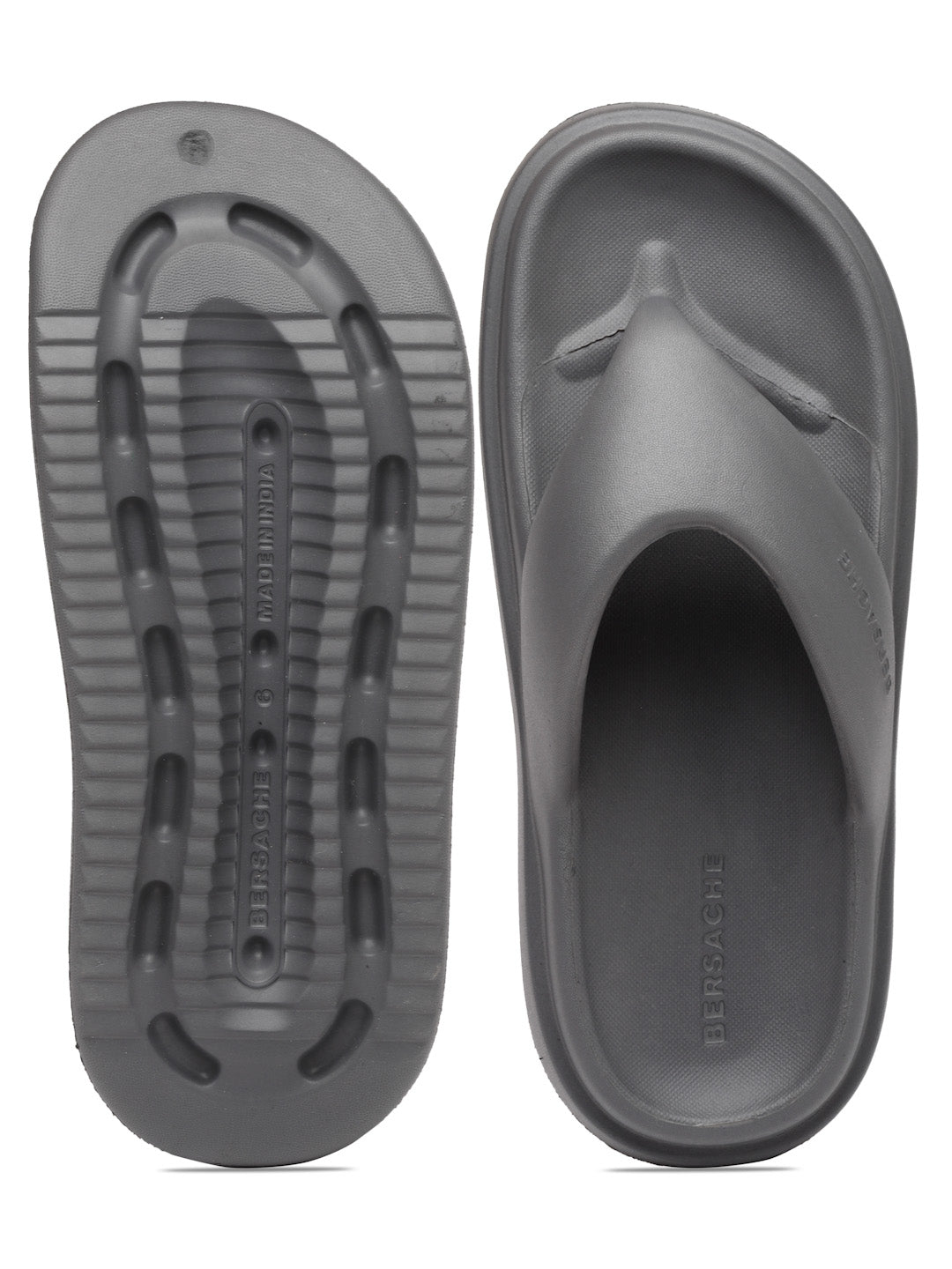 Bersache Extra Soft Classic Casual with Regular wear with Ultra Soft & Flexibility Technology Flip-Flop For women's/Girl's-(6110-Grey)