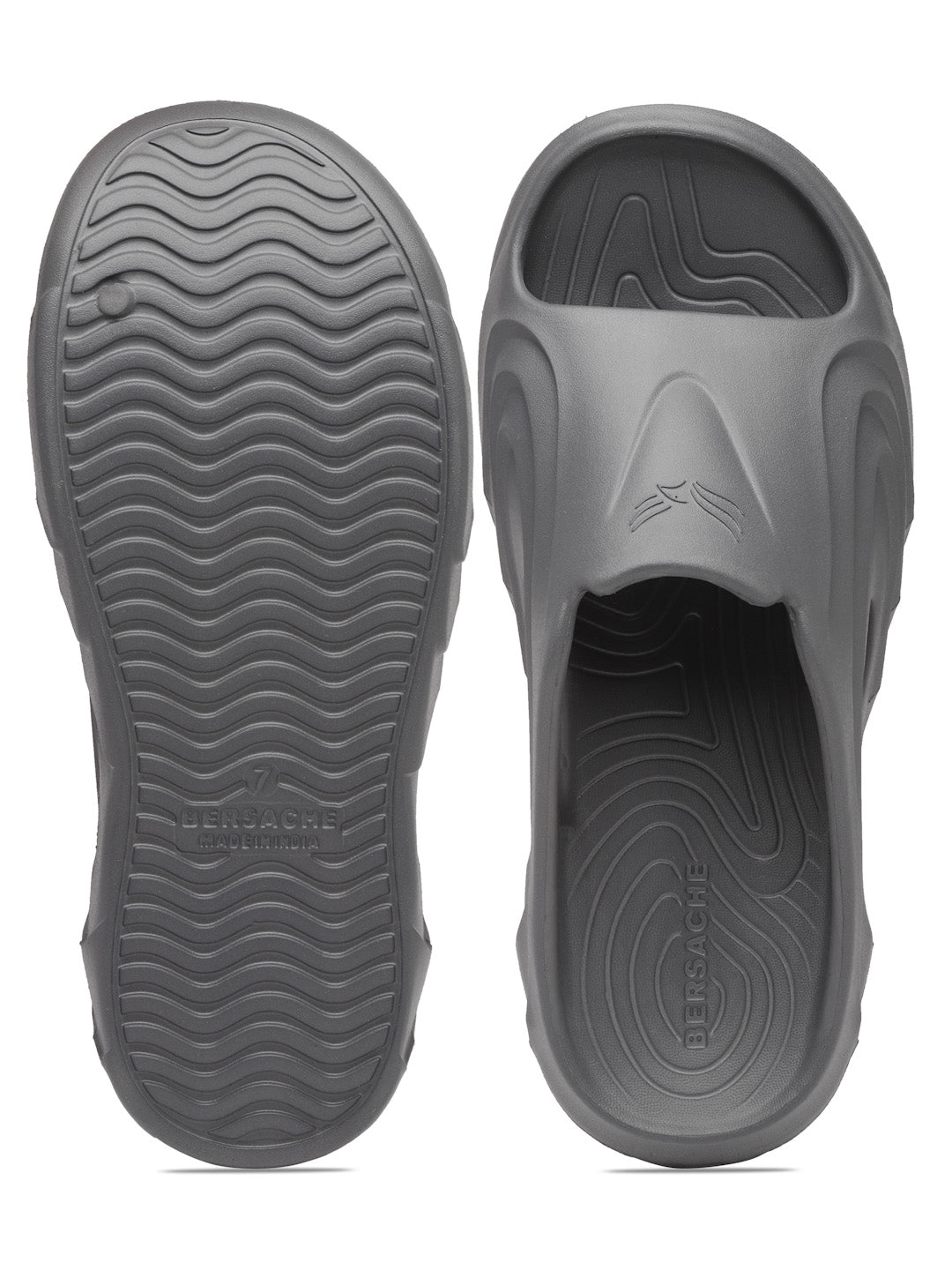 Bersache Extra Soft Classic Casual with Regular wear with Ultra Soft & Flexibility Technology Sandal for Men's & Boy's -Dark Grey-6117