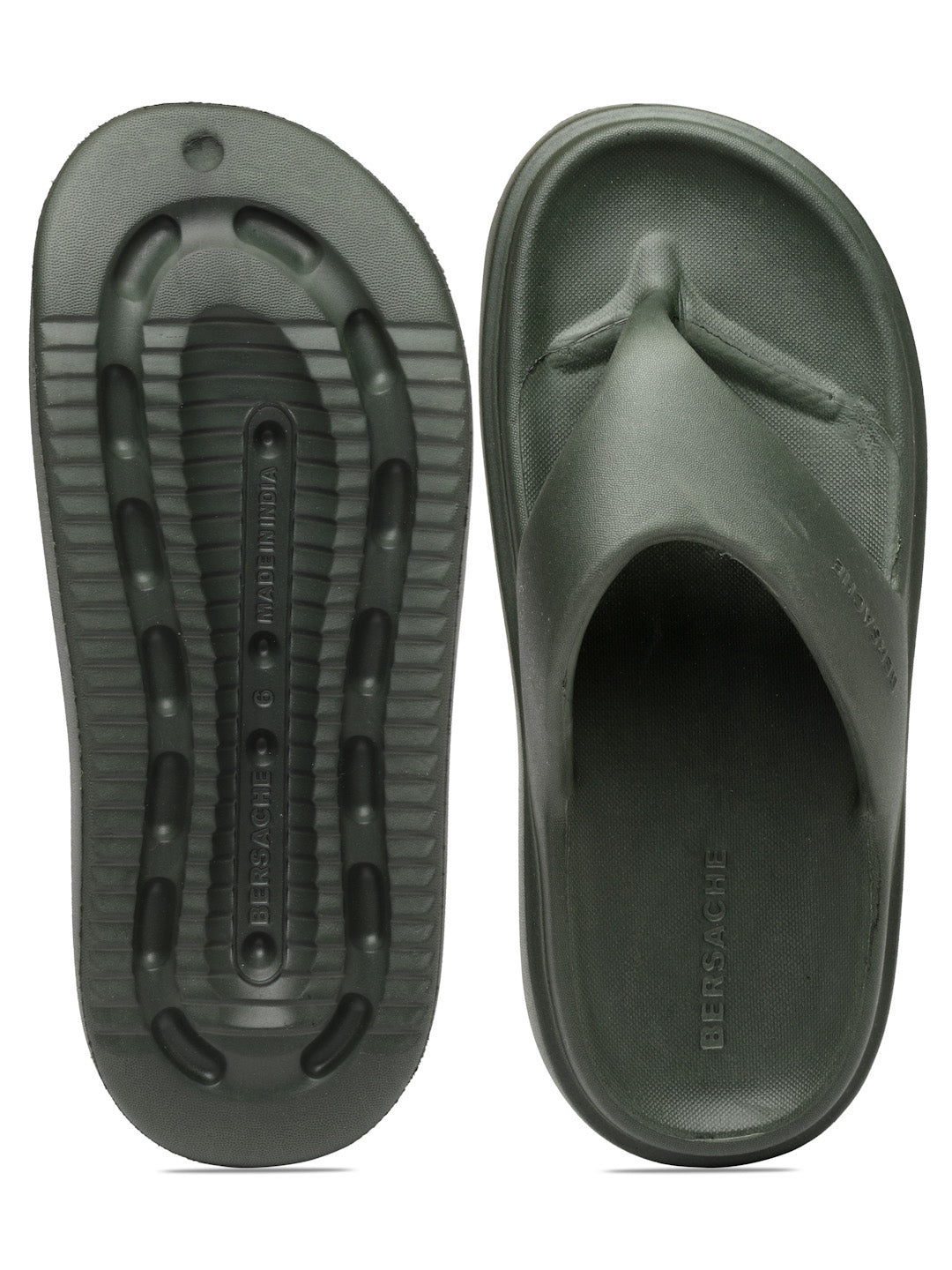 Bersache Extra Soft Classic Casual with Regular wear with Ultra Soft & Flexibility Technology Sandal For women's/Girl's (Green-6111)