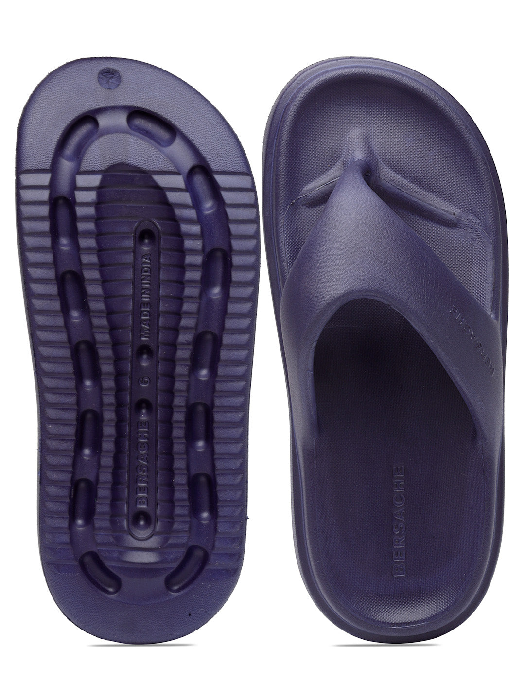 Bersache Extra Soft Classic Casual with Regular wear with Ultra Soft & Flexibility Technology Flip-Flop For women's/Girl's-Blue-6112