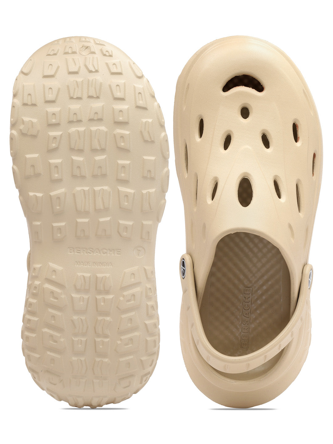 Bersache Extra Soft Classic Casual with Regular wear with Ultra Soft & Flexibility Technology Clog's for Men's & Boy's-beige-6124