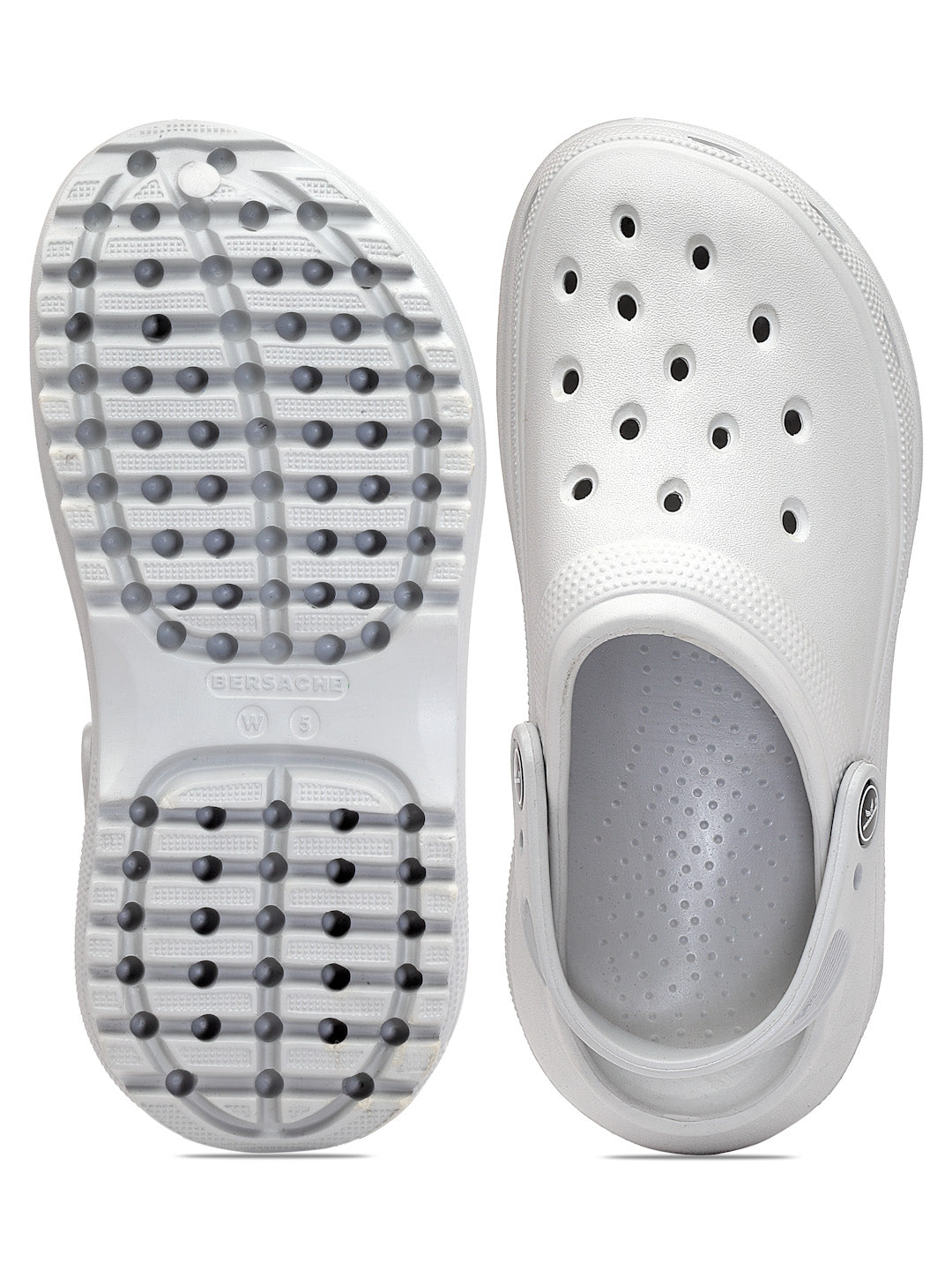 Bersache Extra Soft Classic Casual with Regular wear with Ultra Soft & Flexibility Technology Clog's For women's/Girl's-Grey-6128