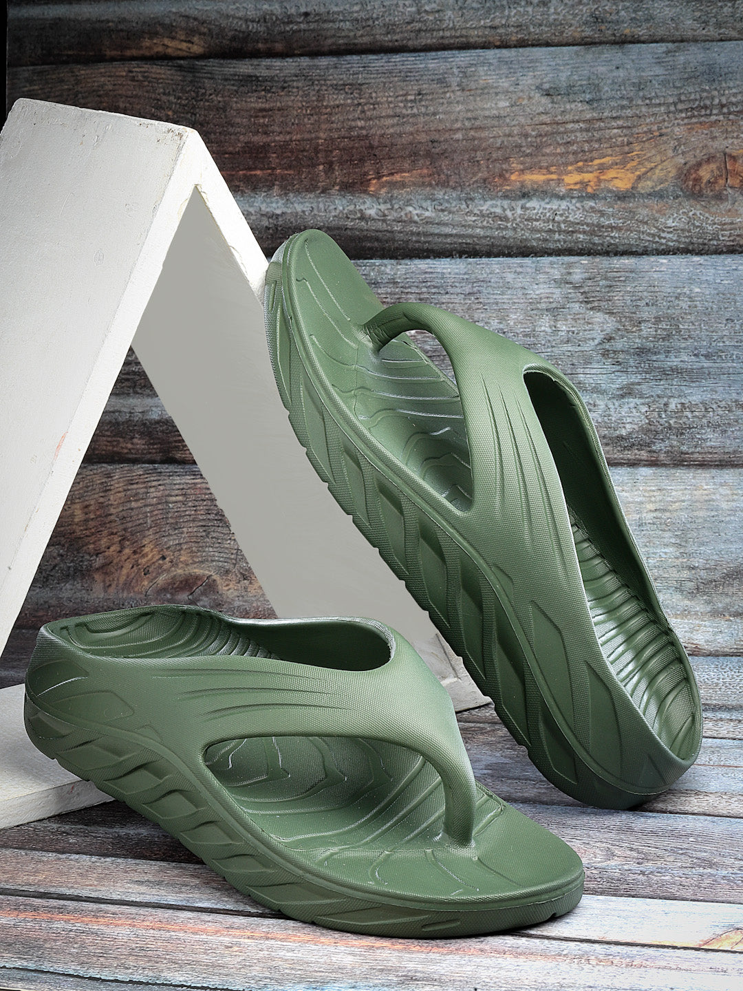 Bersache Extra Soft Classic Casual with Regular wear with Ultra Soft & Flexibility Technology Slipper for Men's & Boy's-Green-6099