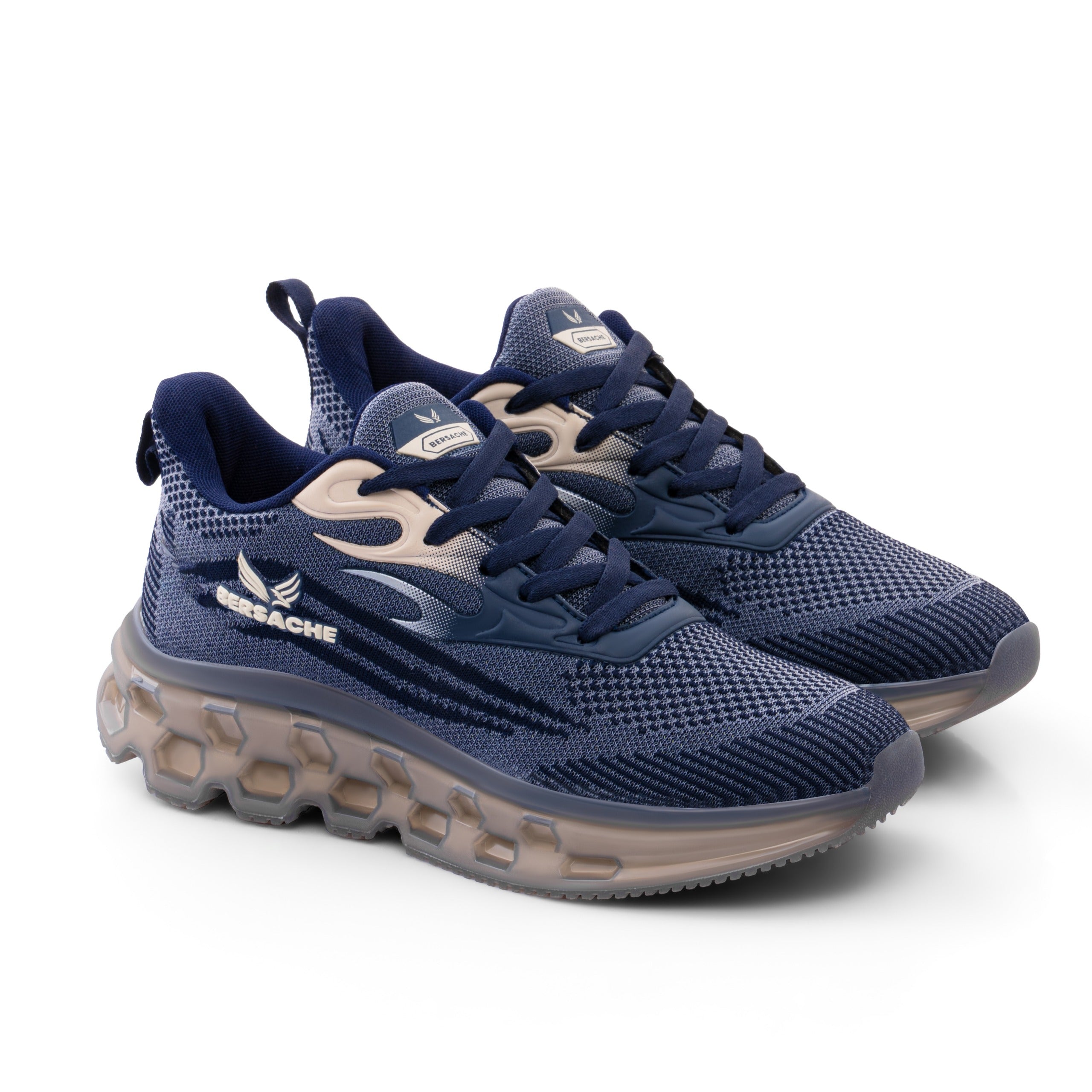 Bersache Premium Sports ,Gym, Trending Stylish Running Shoes For Men (9196-Navy)