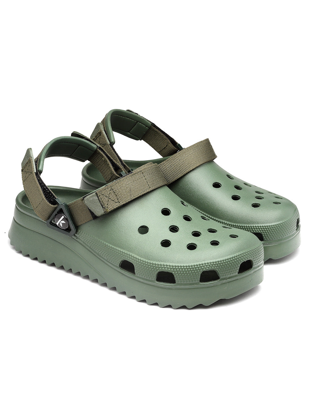 Bersache Extra Soft Classic Casual with Regular wear with Ultra Soft & Flexibility Technology Clog's for Men's & Boy's (6139-Green)