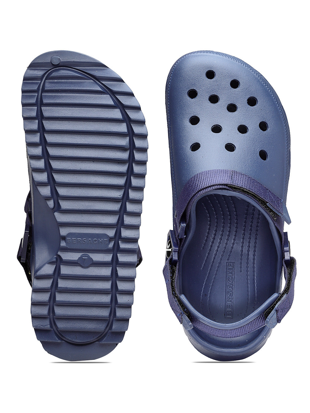 Bersache Extra Soft Classic Casual with Regular wear with Ultra Soft & Flexibility Technology Clog's for Men's & Boy's (6138-Blue)