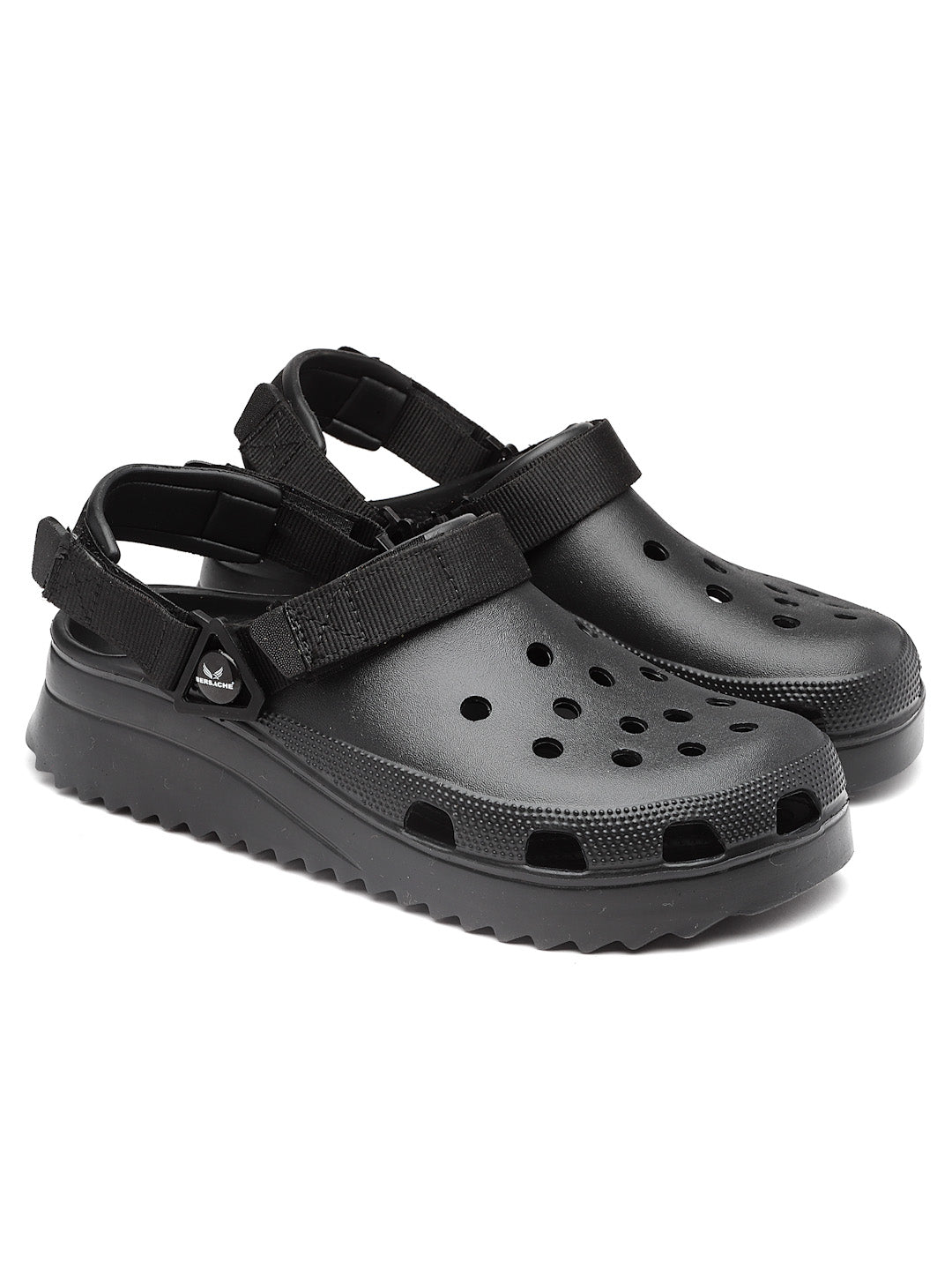 Bersache Extra Soft Classic Casual with Regular wear with Ultra Soft & Flexibility Technology Clog's for Men's & Boy's (6137-Black)