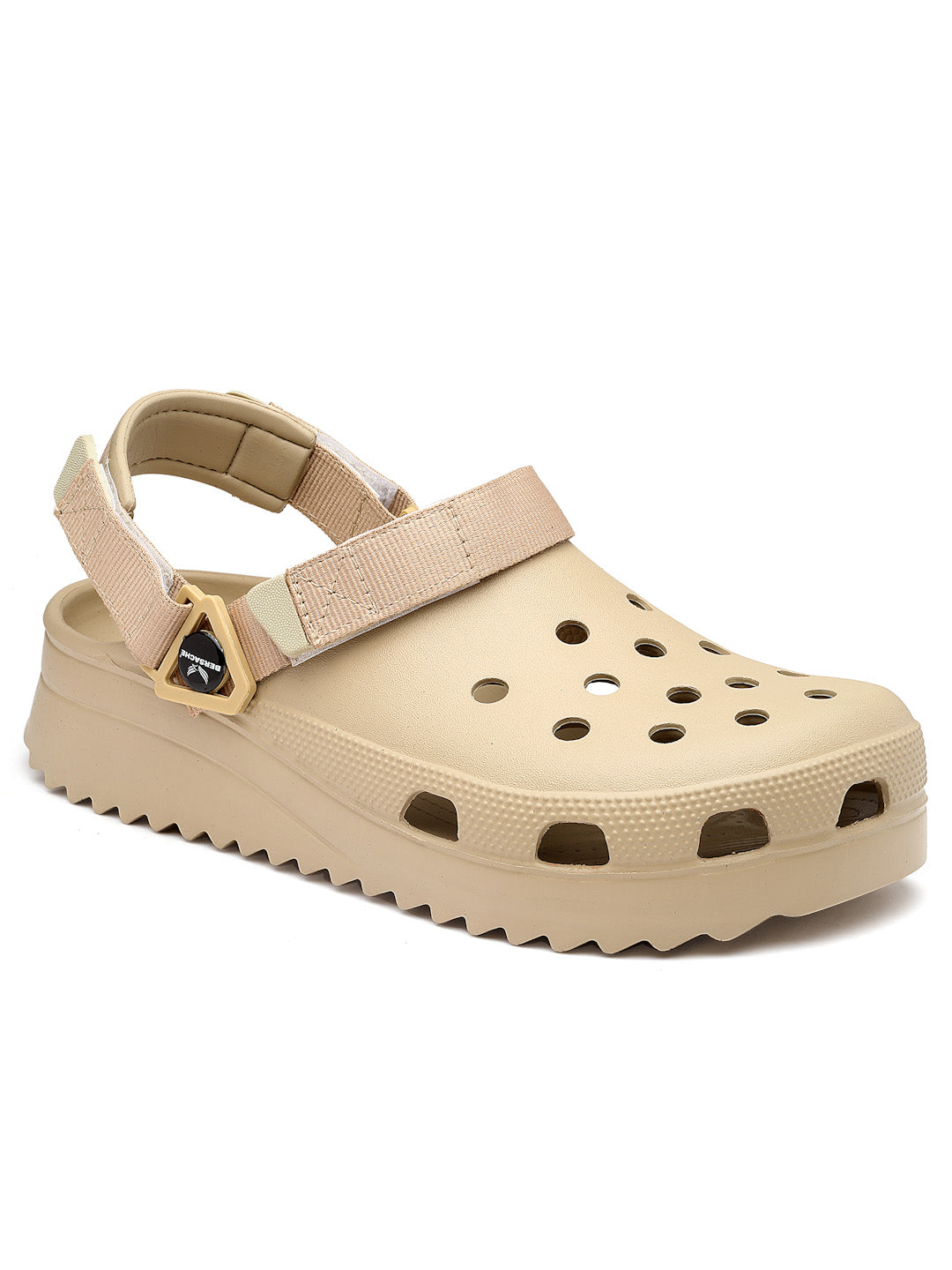 Bersache Extra Soft Classic Casual with Regular wear with Ultra Soft & Flexibility Technology Clog's for Men's & Boy's (6135-Beige)