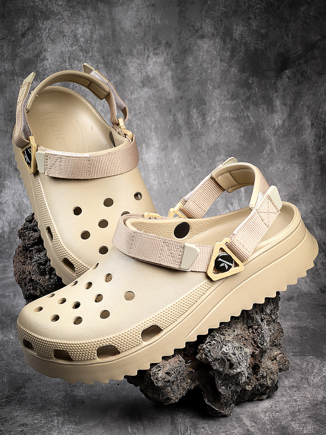 Bersache Extra Soft Classic Casual with Regular wear with Ultra Soft & Flexibility Technology Clog's for Men's & Boy's (6135-Beige)