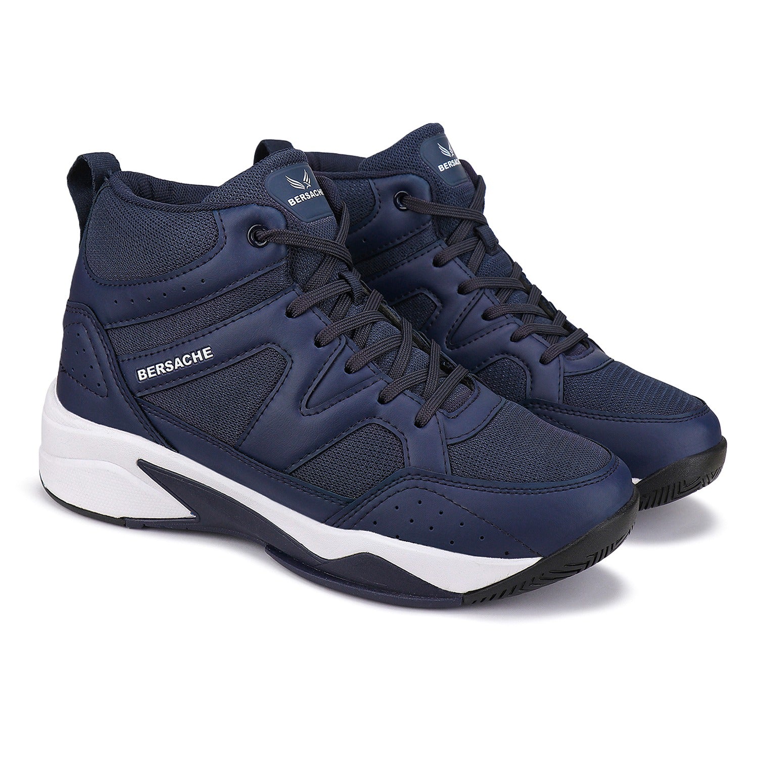 Bersache Sports Running Shoes For Men (Blue-9068)