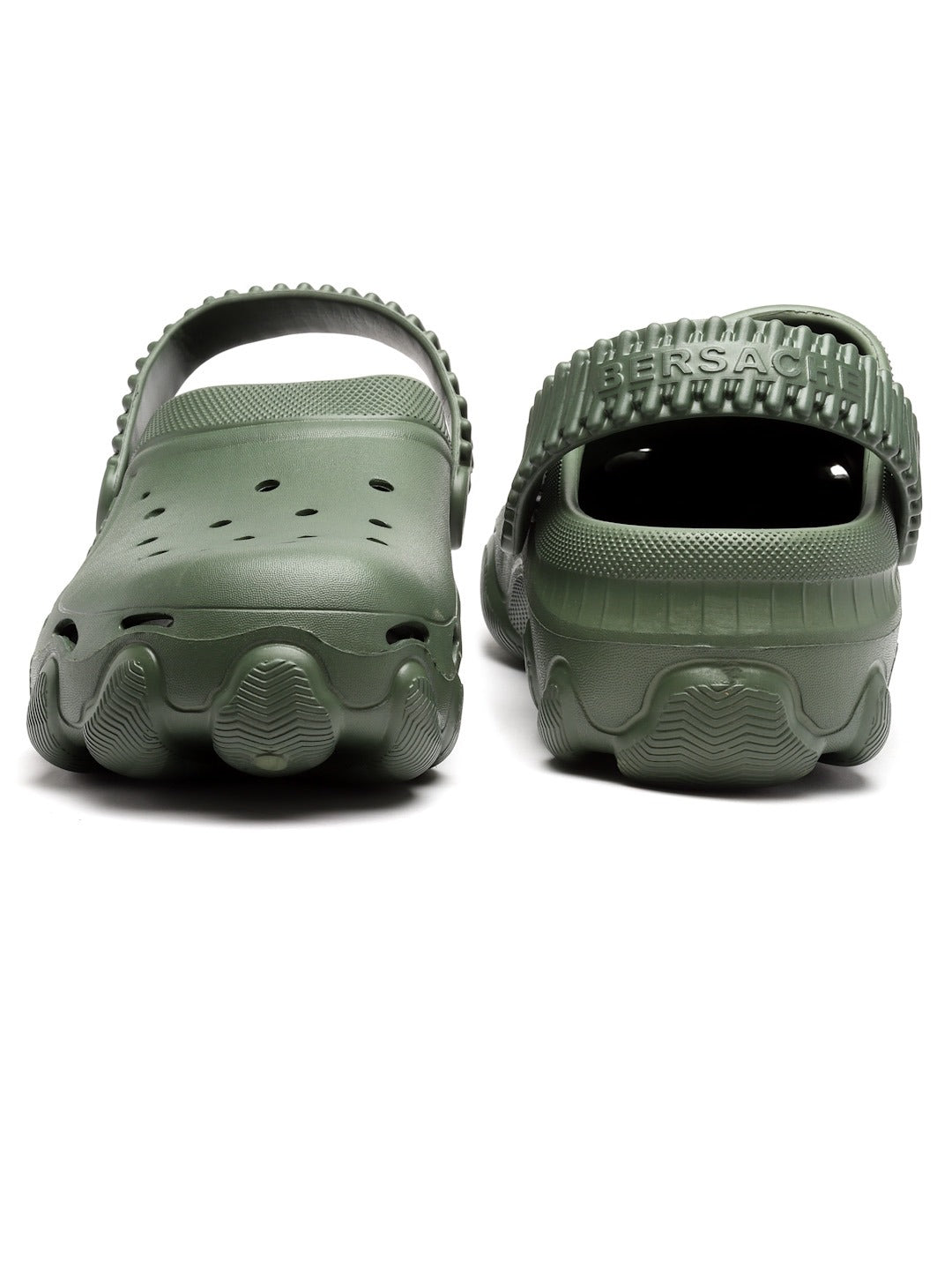 Bersache Extra Soft Classic Casual with Regular wear with Ultra Soft & Flexibility Technology Clog's for Men's & Boy's-Green-6088