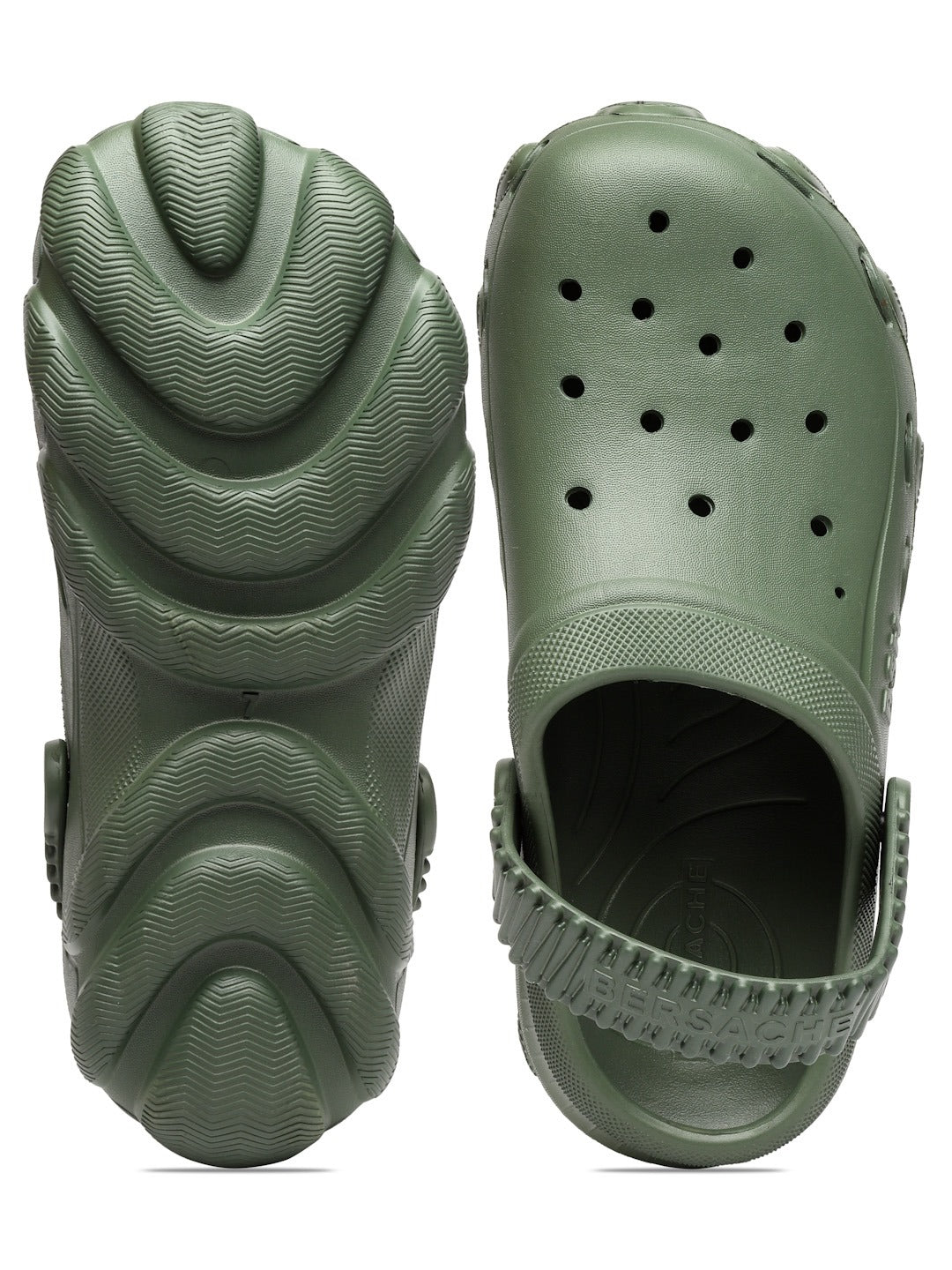 Bersache Extra Soft Classic Casual with Regular wear with Ultra Soft & Flexibility Technology Clog's for Men's & Boy's-Green-6088