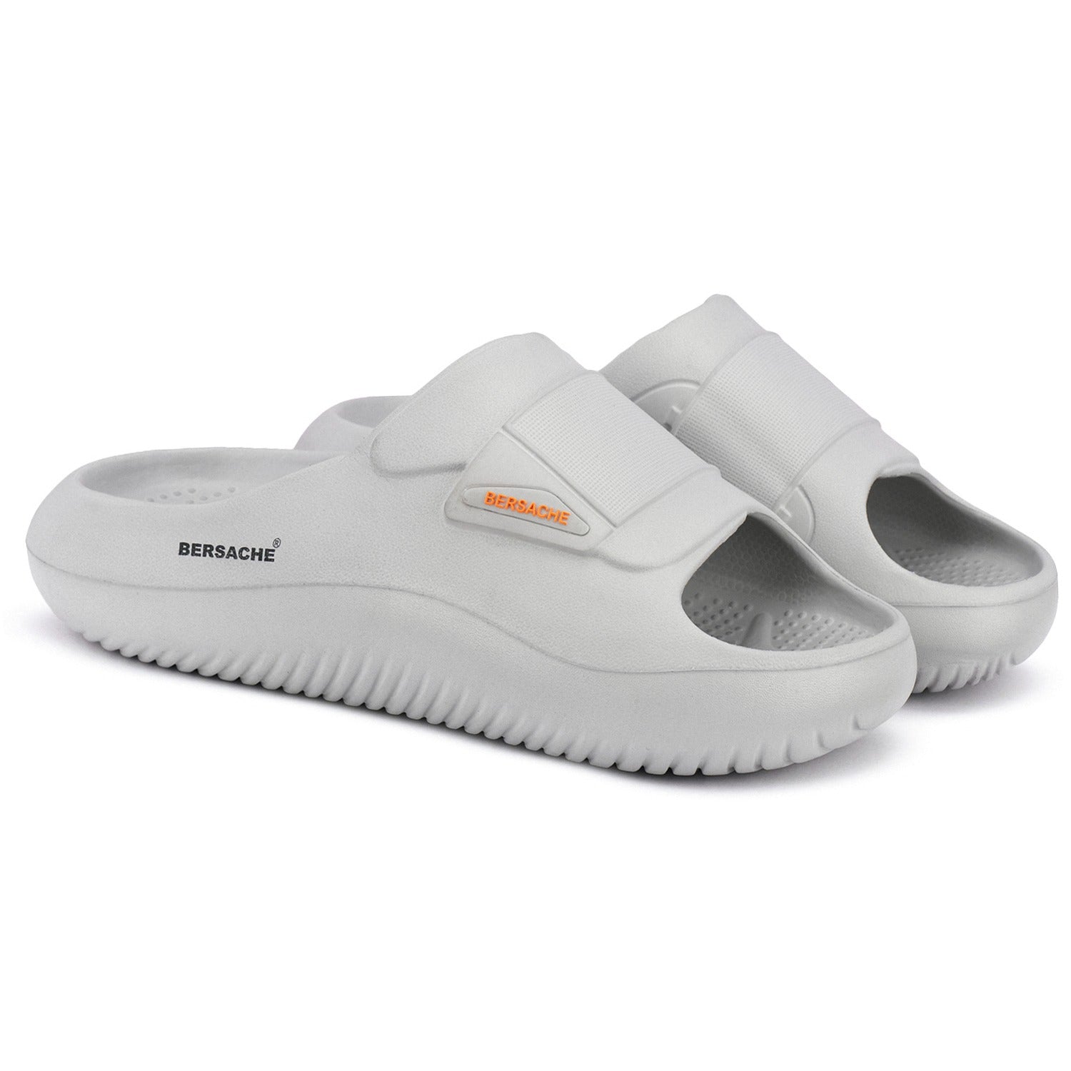 Bersache Extra Soft Classic Casual with Regular wear with Ultra Soft & Flexibility Technology Sandals for Men's-(6280-Grey)