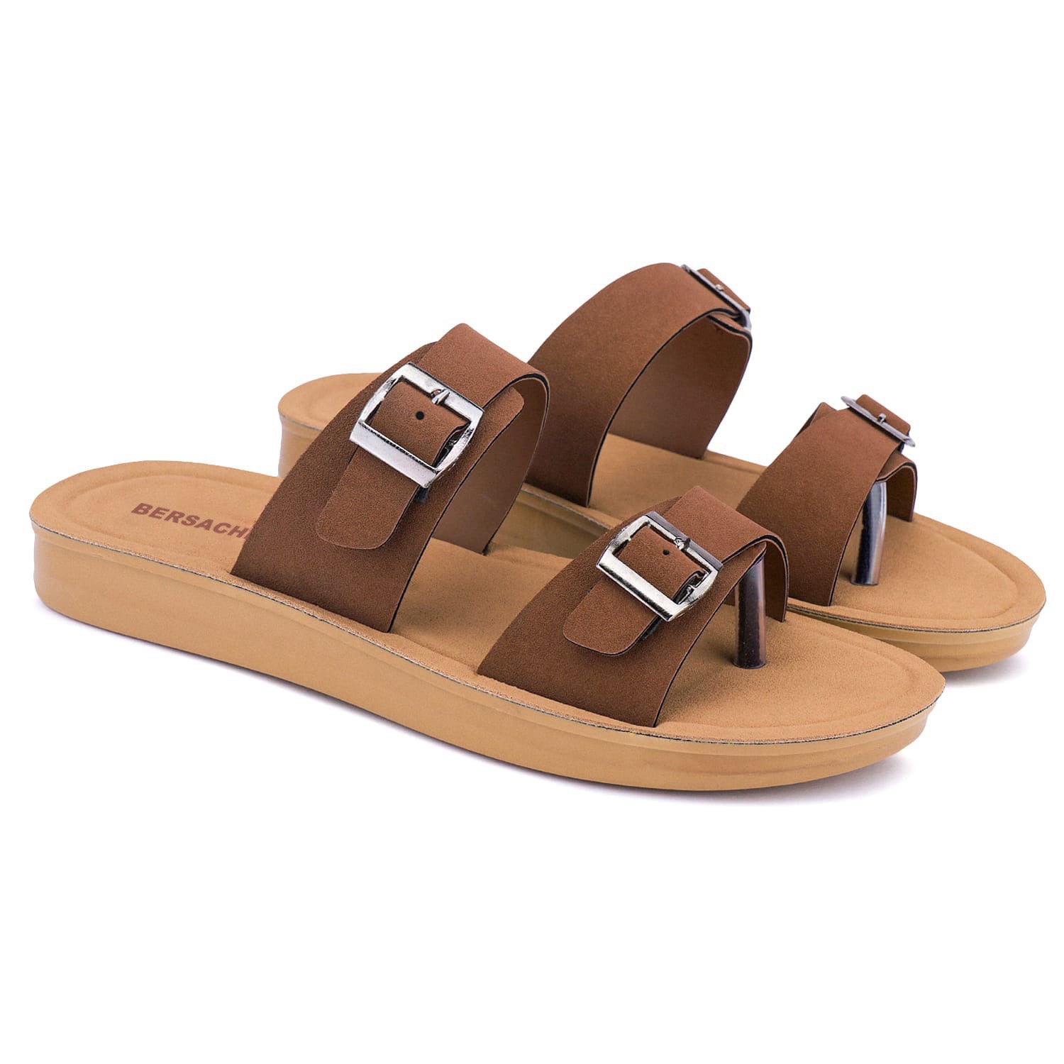 Bersache Extra Soft Classic Casual with Regular wear with Ultra Soft & Flexibility Technology Sandal For Women's/Girl's-Dark-Brown-6261