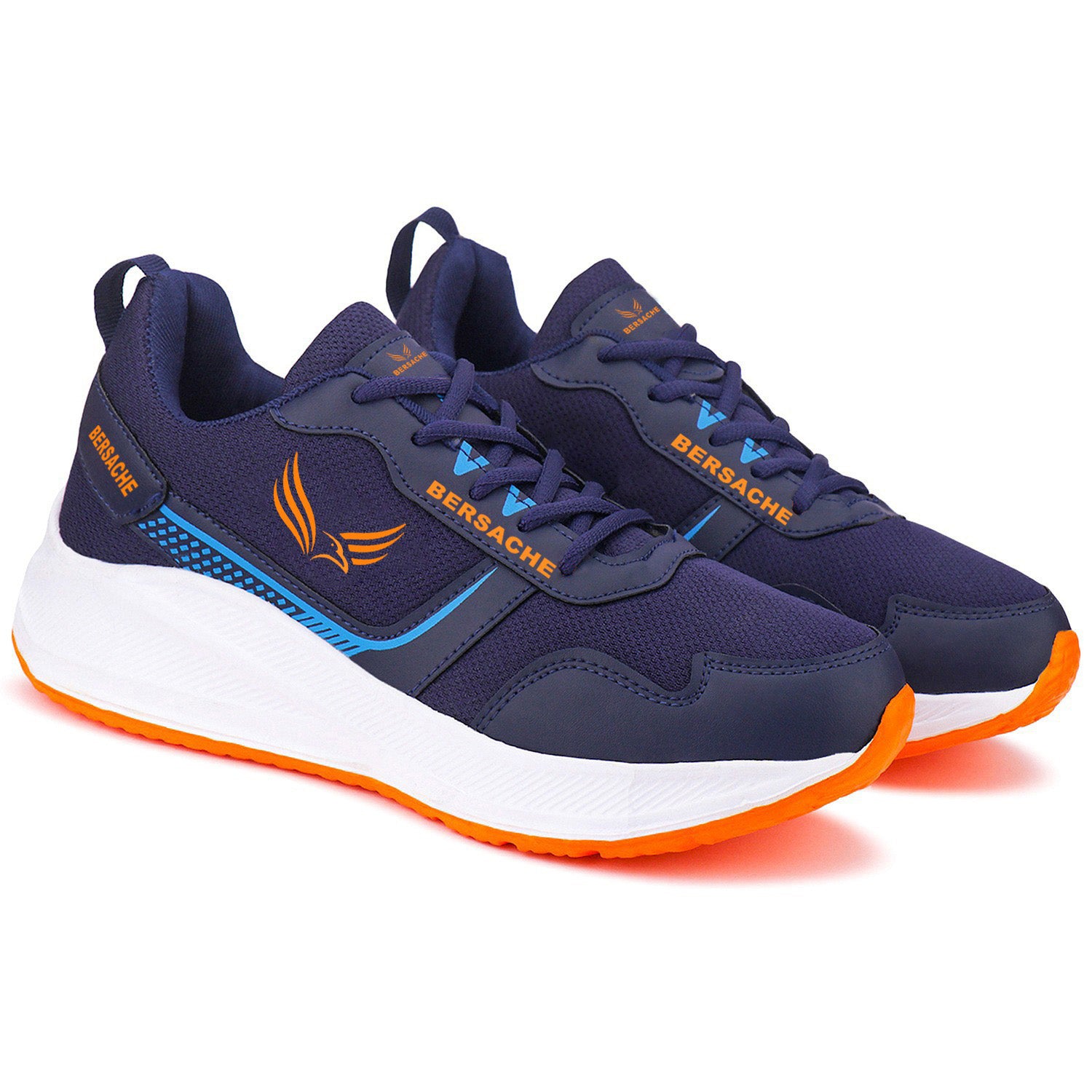 Bersache Lightweight Casual Sneaker Shoes For Men (Blue-8107)