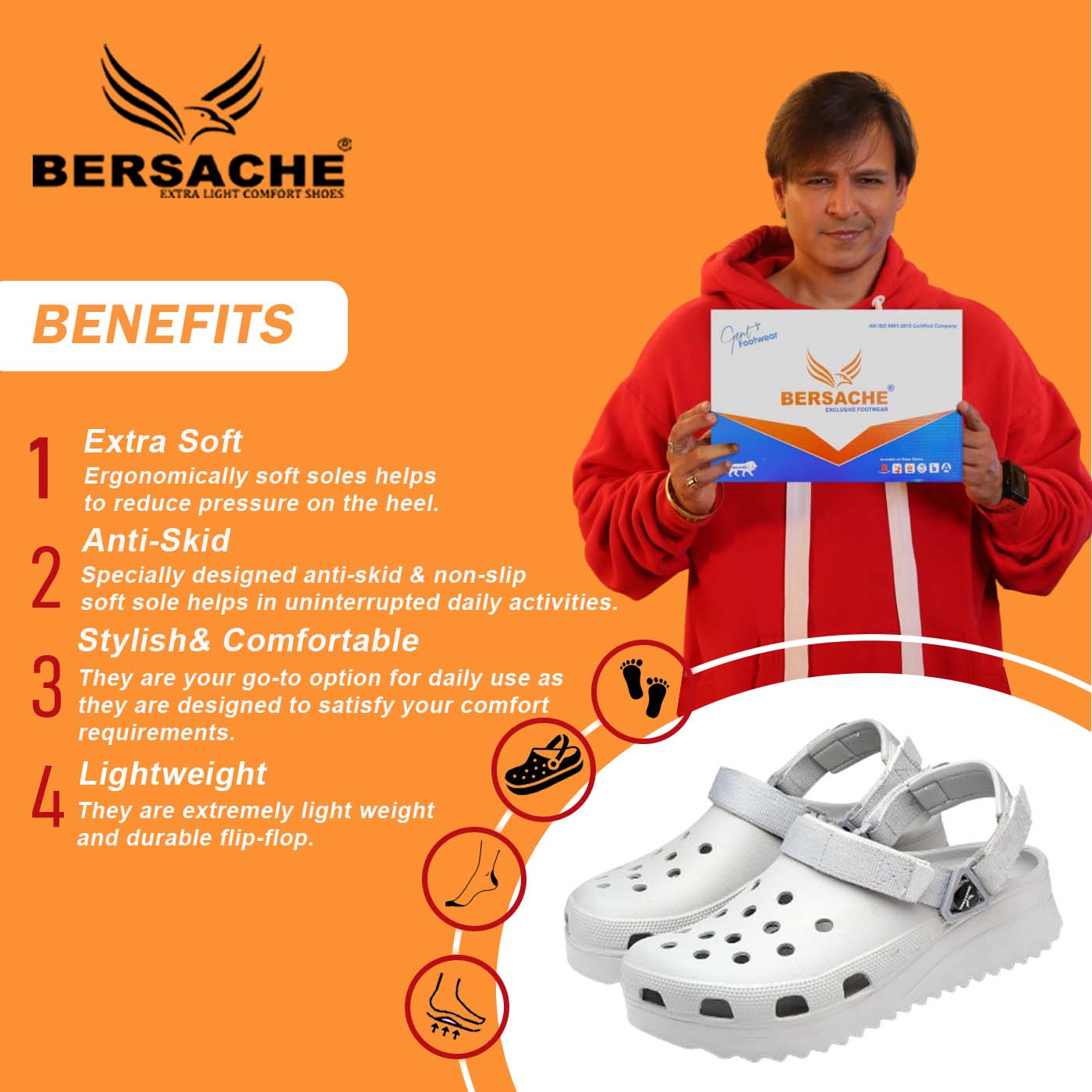 Bersache Extra Soft Classic Casual with Regular wear with Ultra Soft & Flexibility Technology Flip Flop for Men's & Boy's (6136-Grey)