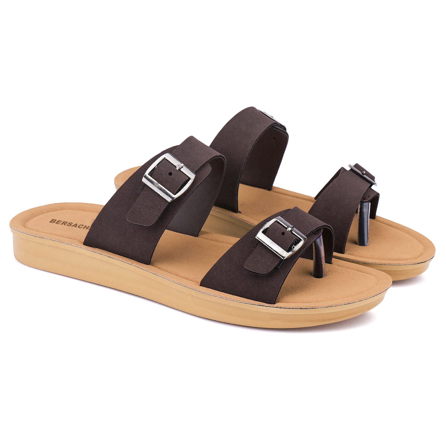 Bersache Extra Soft Classic Casual with Regular wear with Ultra Soft & Flexibility Technology Sandal For Women's/Girl's-Dark-Brown-6260
