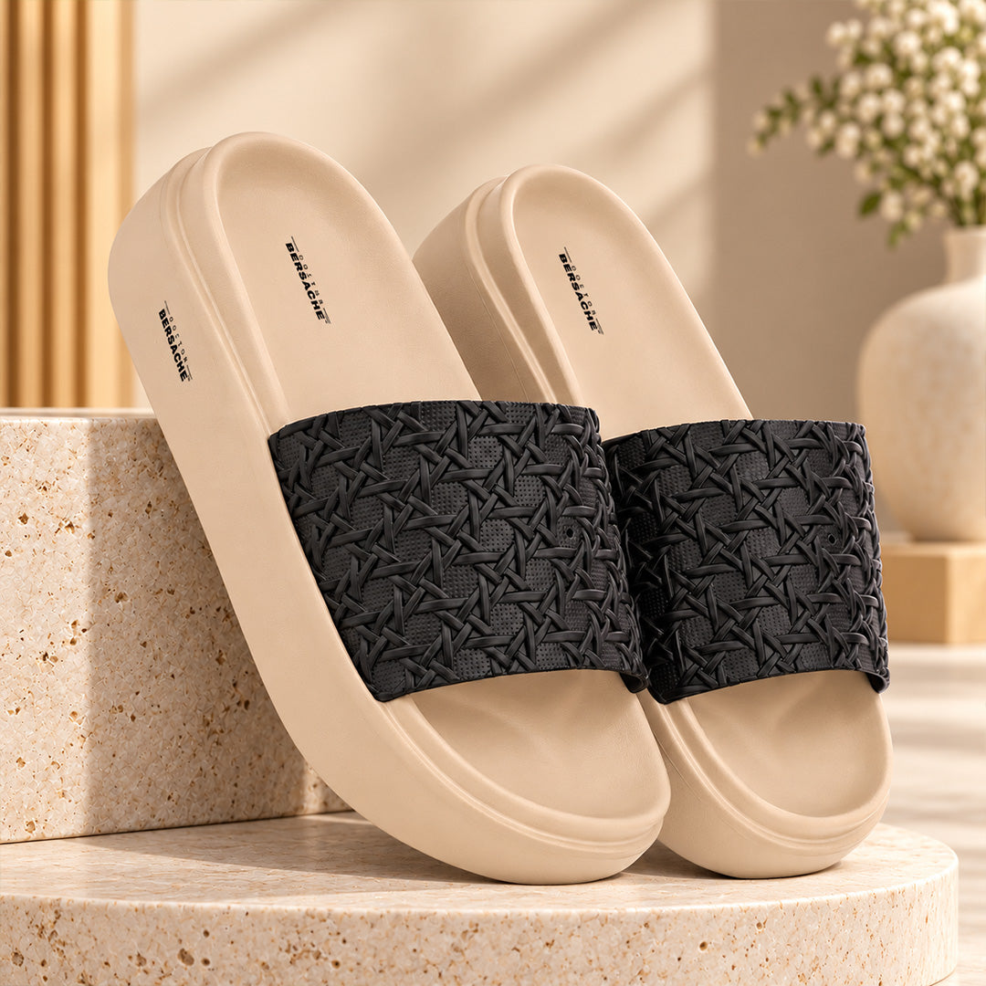 Doctor Bersache Newly Launched Orthopedic Comfort Slippers for Women | Diabetic Friendly | Extra Cushioning | Arch Support | Pain Relief Beige-DB -140