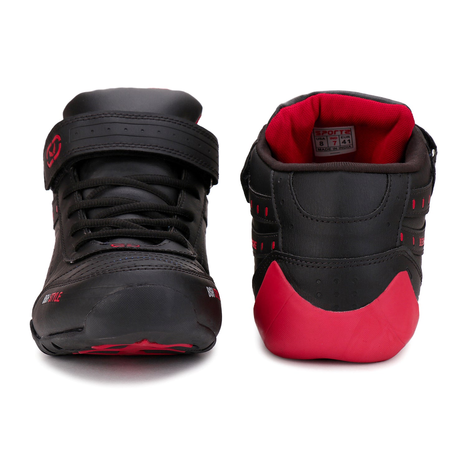 Bersache Lightweight Sports Running Shoes For Men Black-9020.