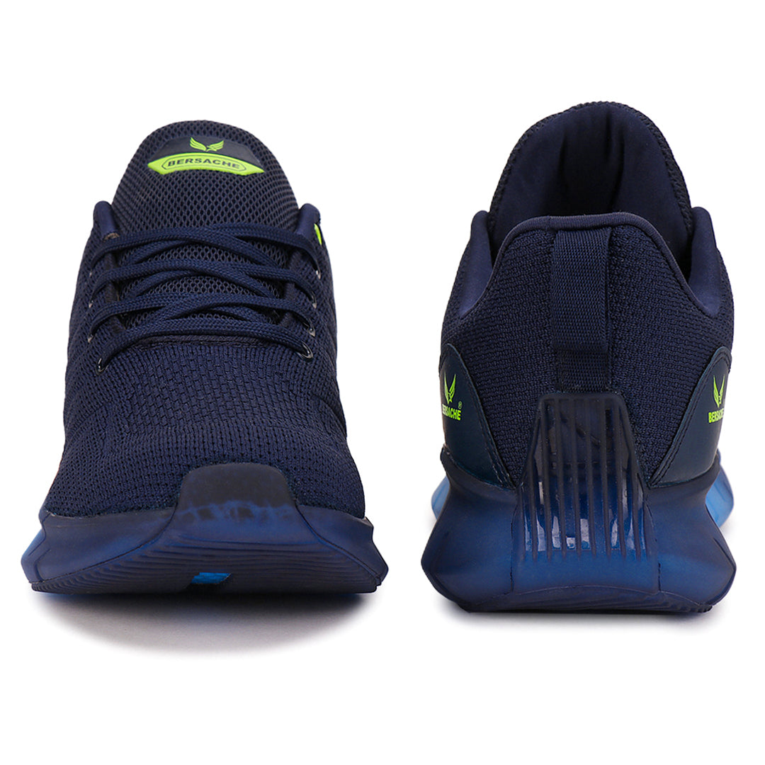 Bersache Lightweight Sports Running Shoes For Men Blue-9024.