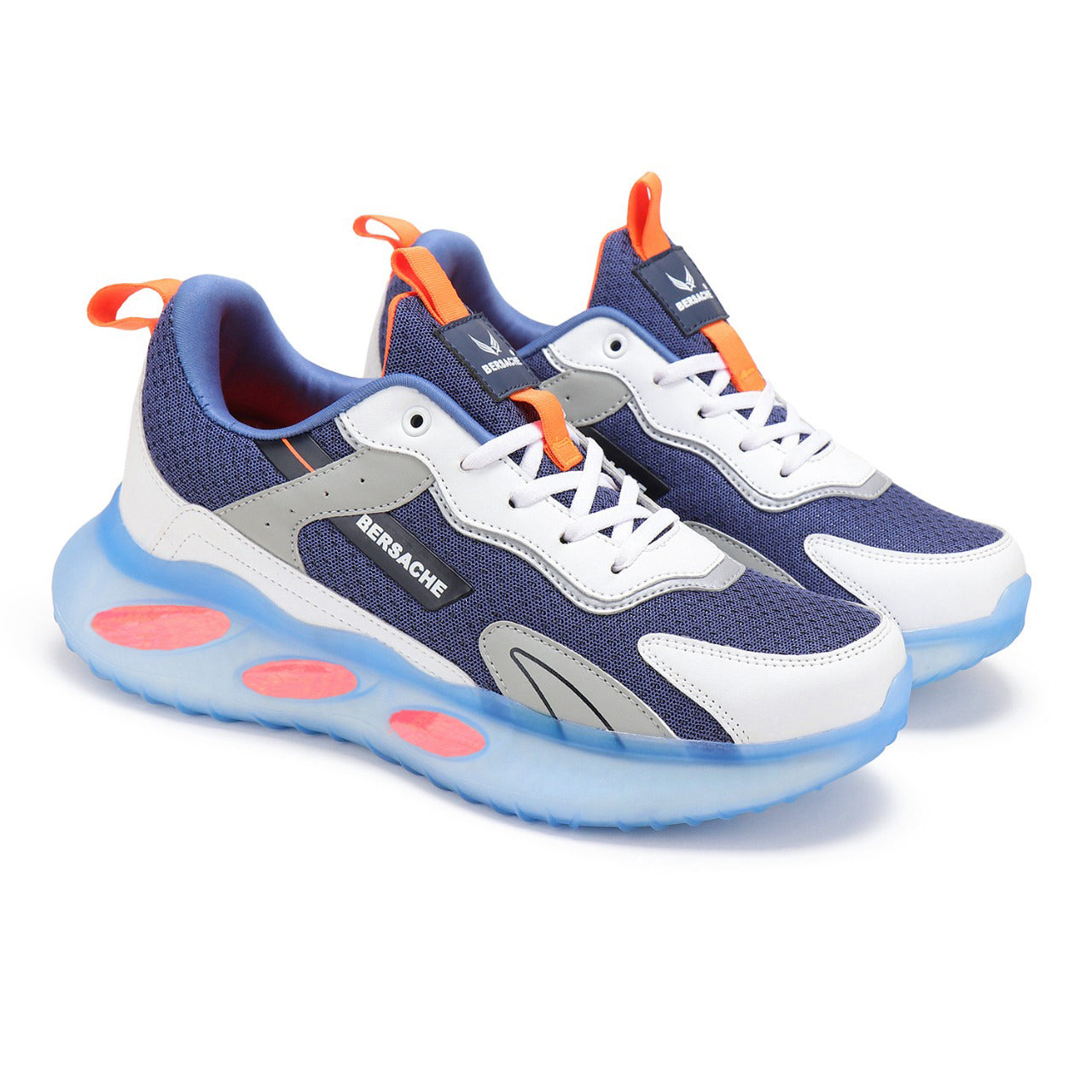 Bersache Lightweight Sports Running Shoes For Men Blue-9052