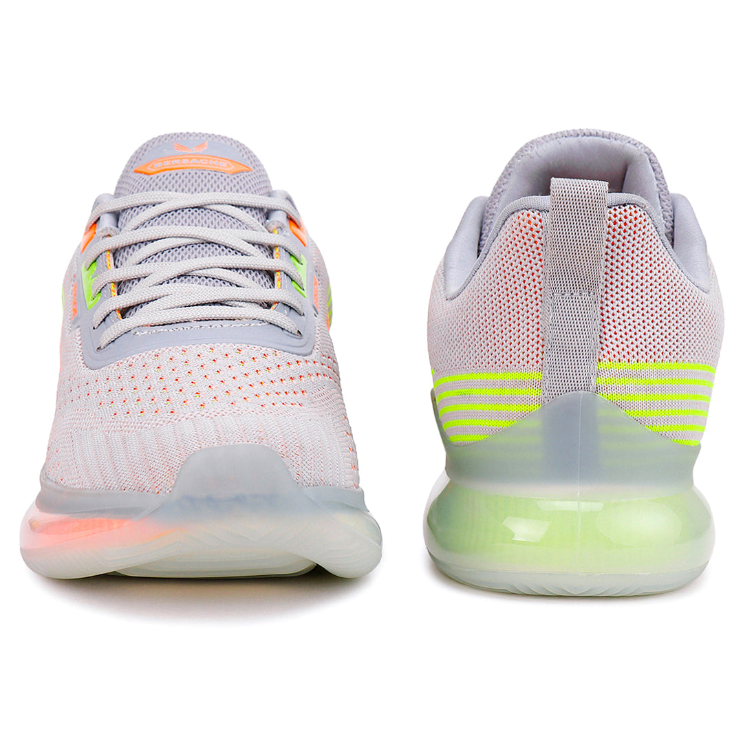 Bersache Lightweight Sports Running Shoes For Men Grey-9027.