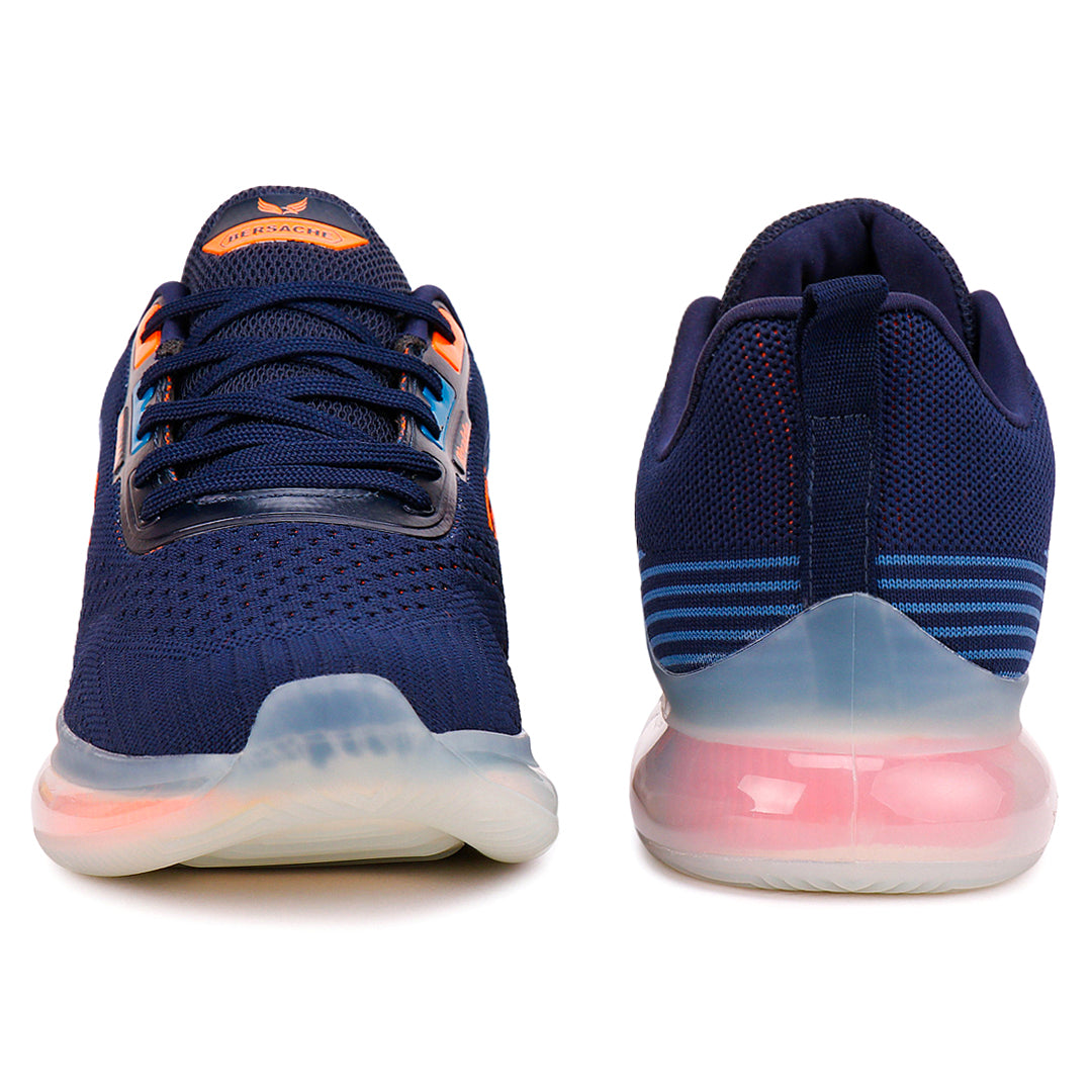Bersache Lightweight Casual Sneaker Shoes For Men Blue-9028.