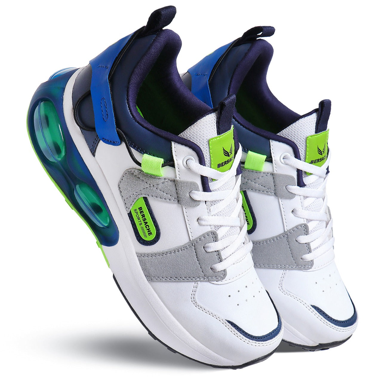 Bersache Lightweight Casual Sneaker Shoes For Men Blue-9044