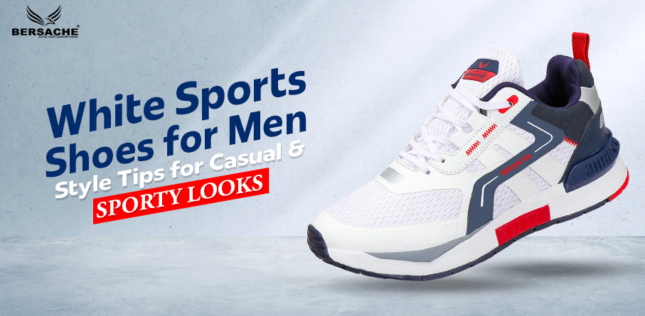 white sports shoes for men