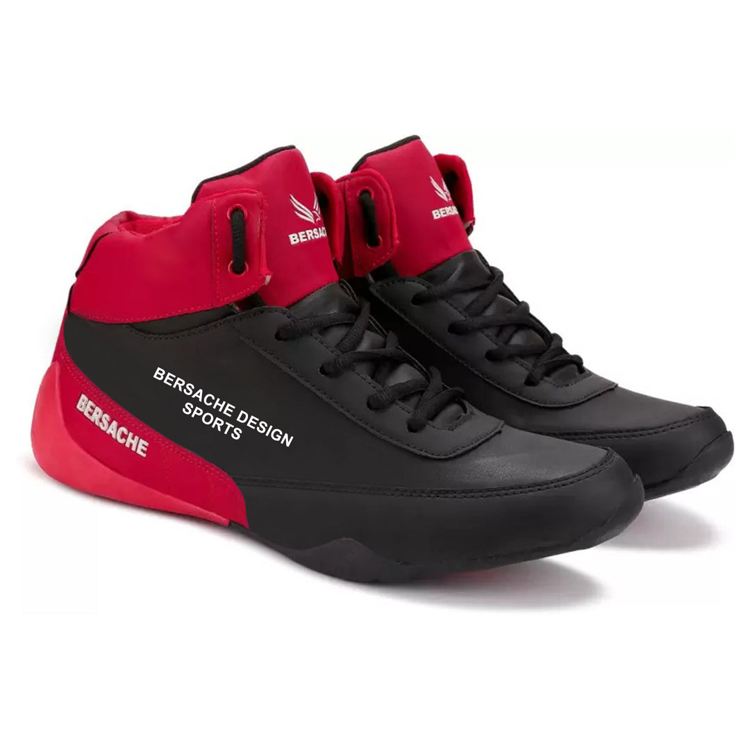Bersache Lightweight Sports Running Shoes For Men Red-9015