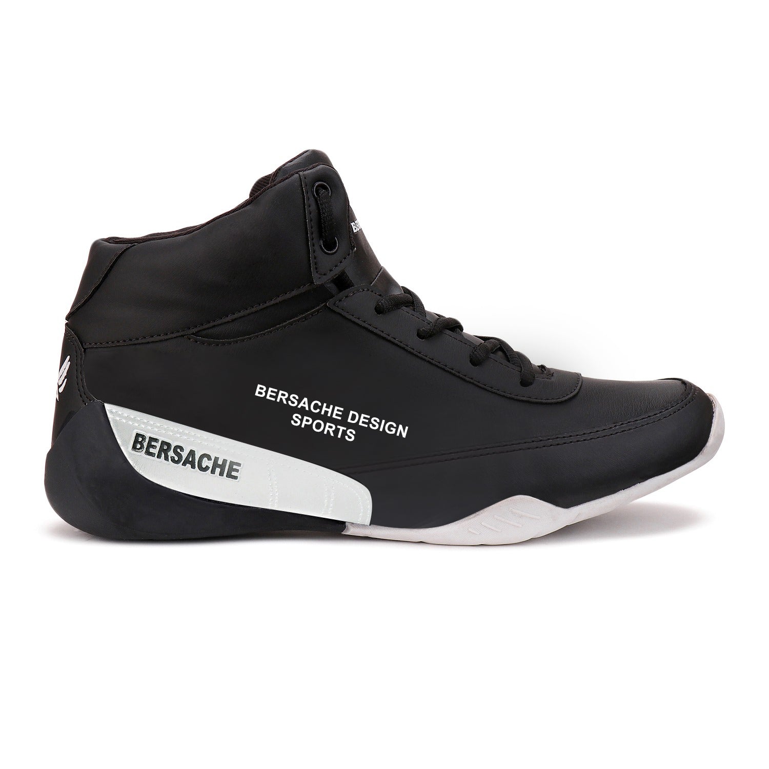 Bersache Lightweight Casual Sneaker Shoes For Men Black-9017 .