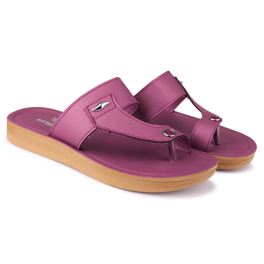 Bersache Extra Soft Classic Casual with  Regular wear with Ultra Soft & Flexibility Technology Flip Flop For Women's/Girl's-(6159-Pink)