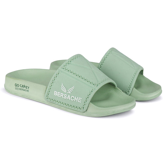 Bersache Extra Soft Classic Casual with Back Strap Regular wear with Ultra Soft & Flexibility Technology Flip-Flop for Men's/ boy,s - 6044 (Green)