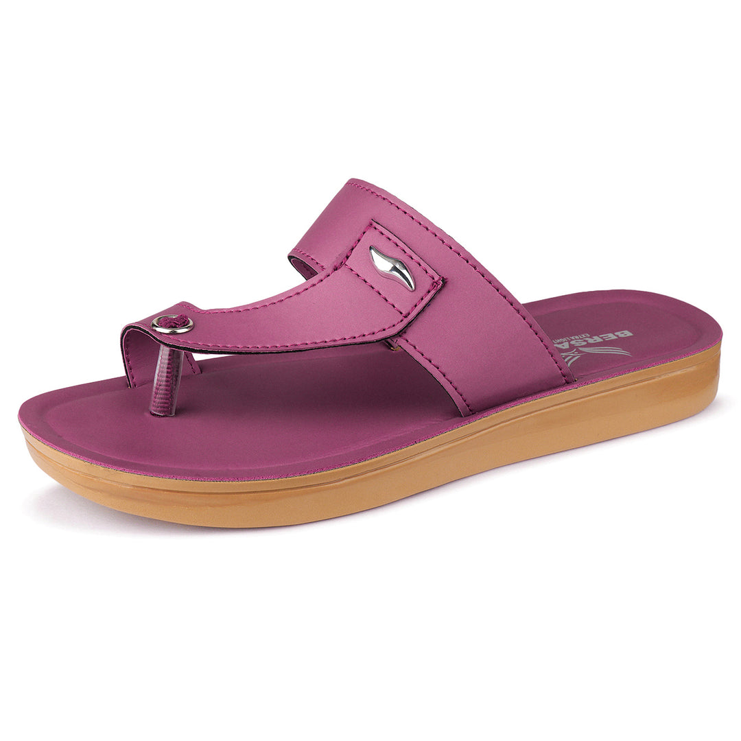 Bersache Extra Soft Classic Casual with  Regular wear with Ultra Soft & Flexibility Technology Flip Flop For Women's/Girl's-(6159-Pink)