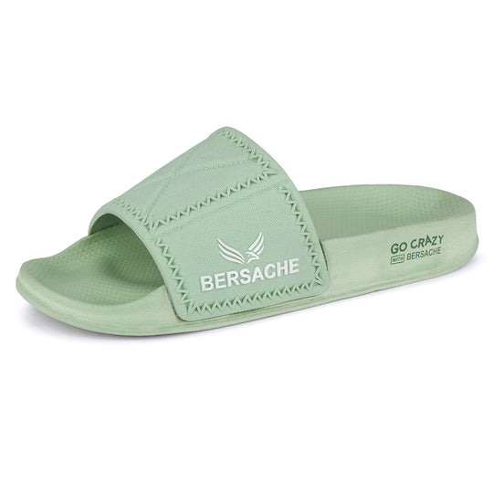 Bersache Extra Soft Classic Casual with Back Strap Regular wear with Ultra Soft & Flexibility Technology Flip-Flop for Men's/ boy,s - 6044 (Green)