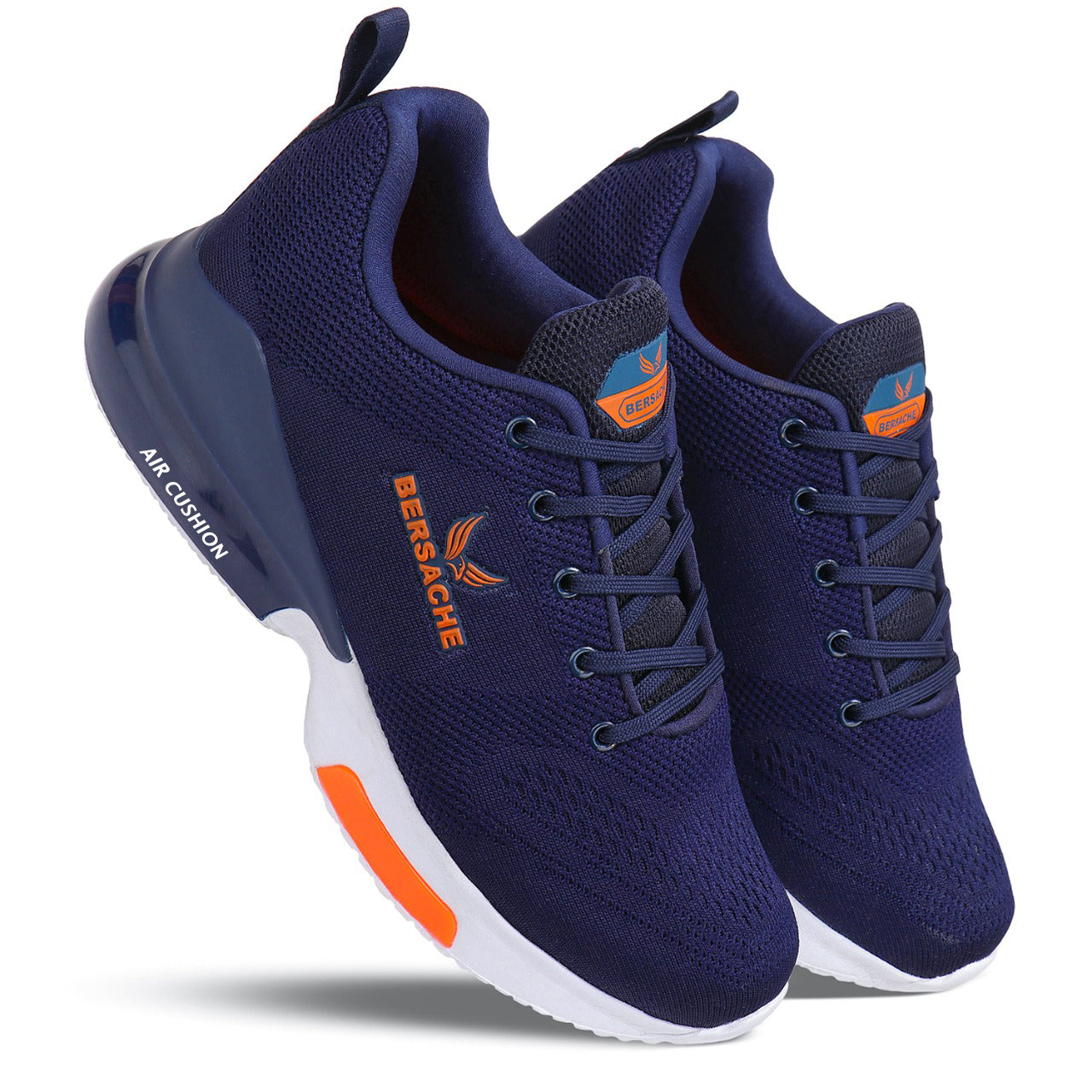 Bersache Lightweight Sports Running Shoes For Men Navy-9048